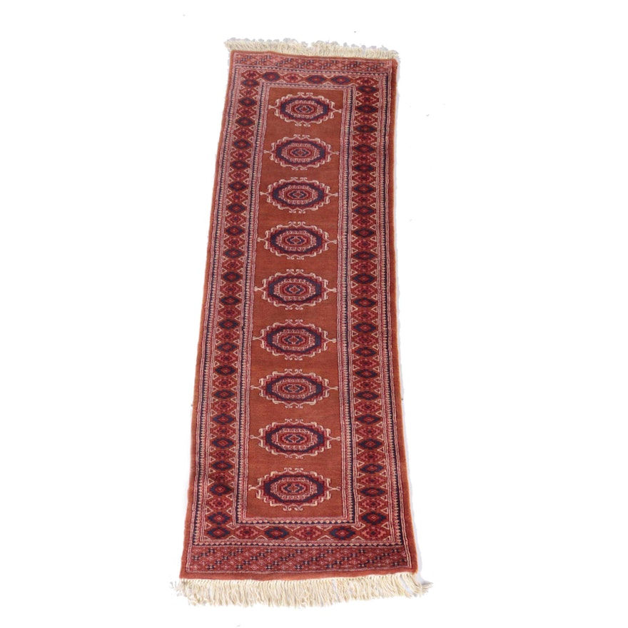 Hand-Knotted Bokhara Carpet Runner