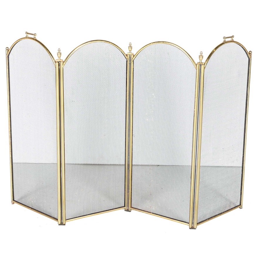 Folding Fireplace Screen