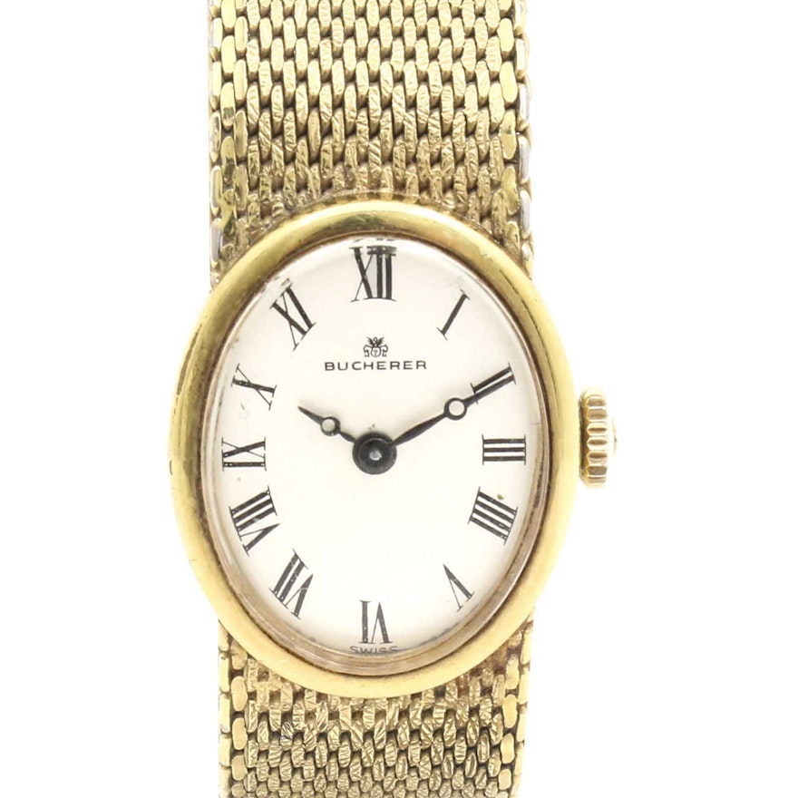 Bucherer Gold Tone Wristwatch