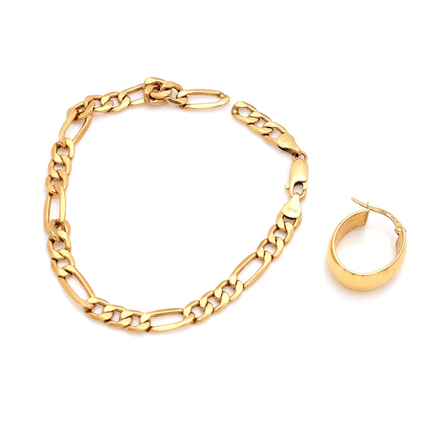 18K Yellow Gold Scrap Jewelry