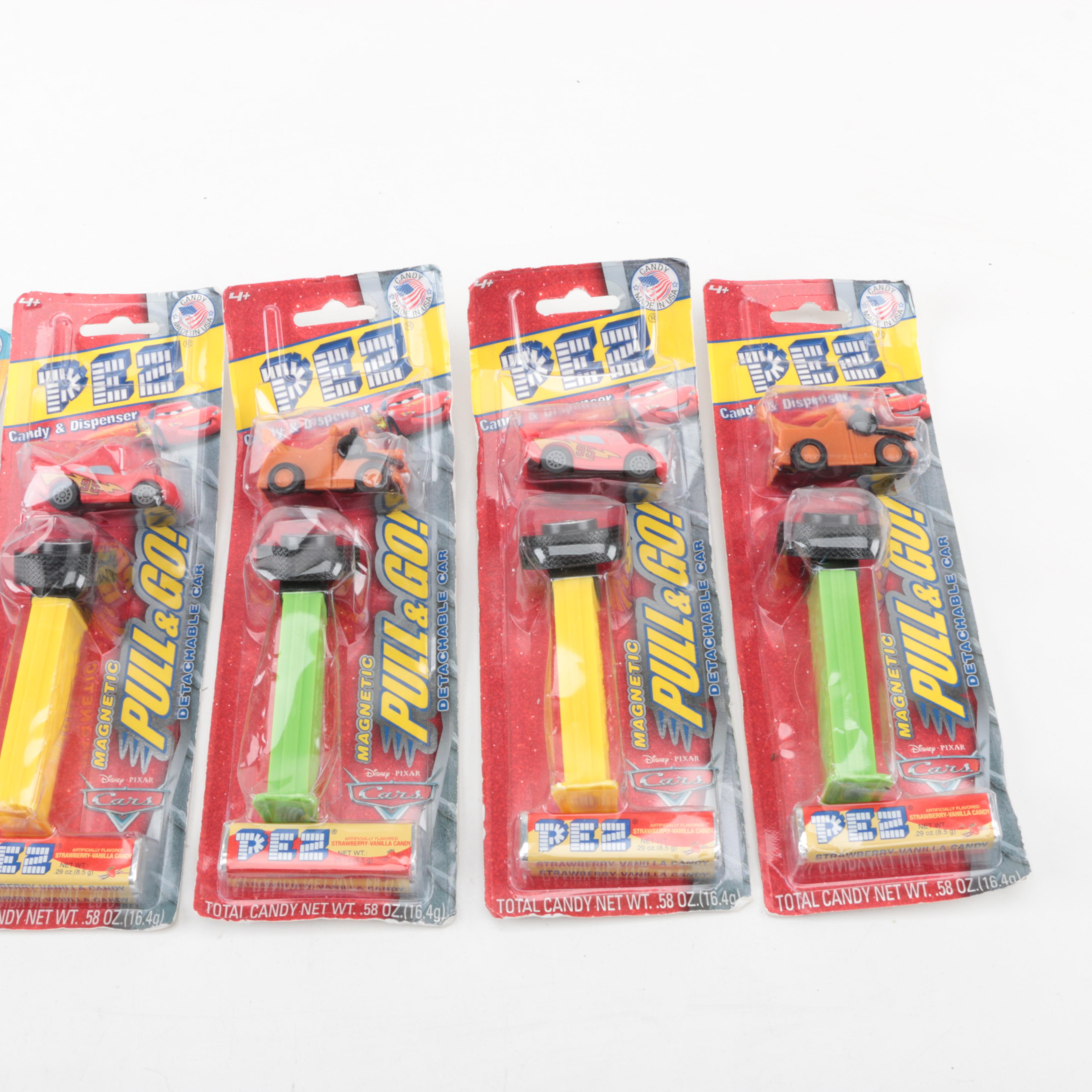 CVS Truck and Disney "Cars" Themed Detachable Pull & Go Vehicles Pez Dispensers