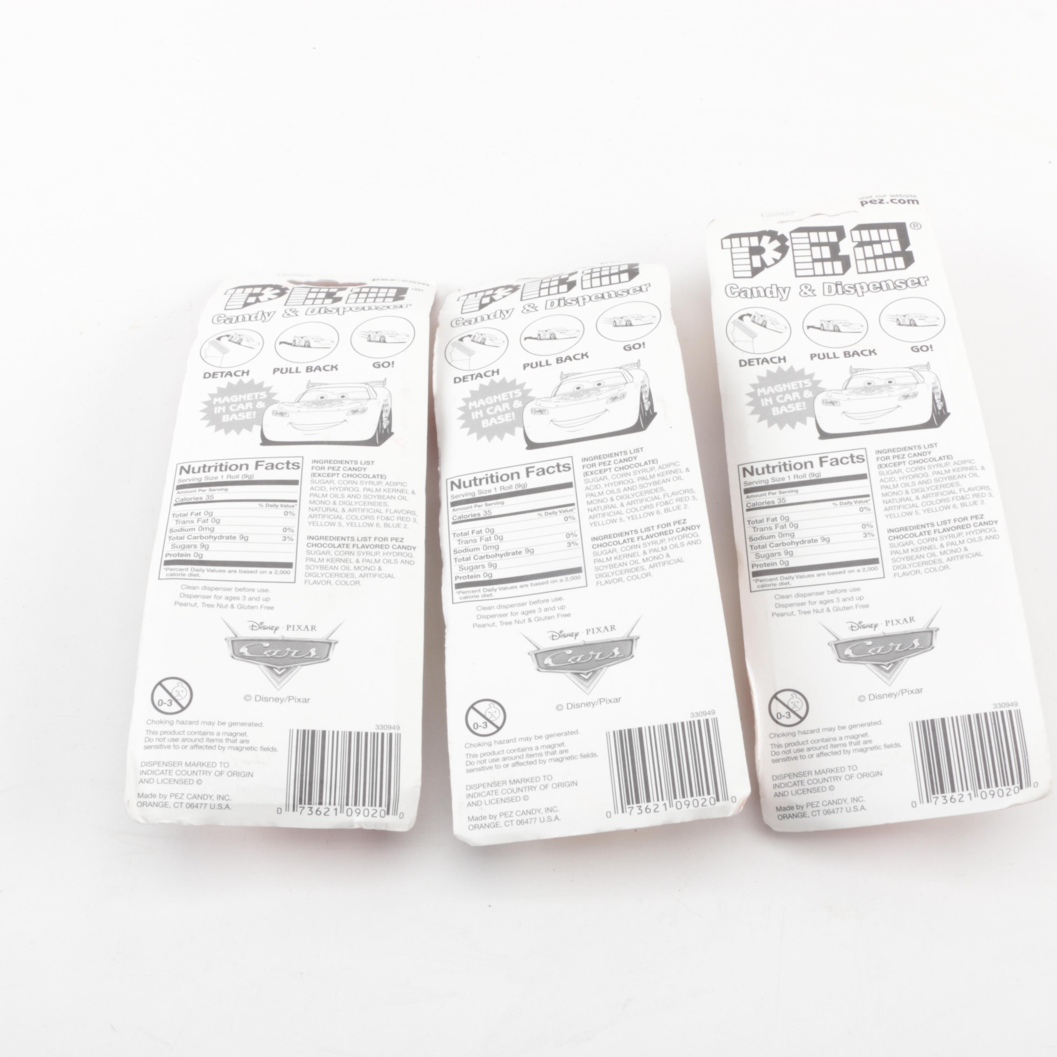 CVS Truck and Disney "Cars" Themed Detachable Pull & Go Vehicles Pez Dispensers