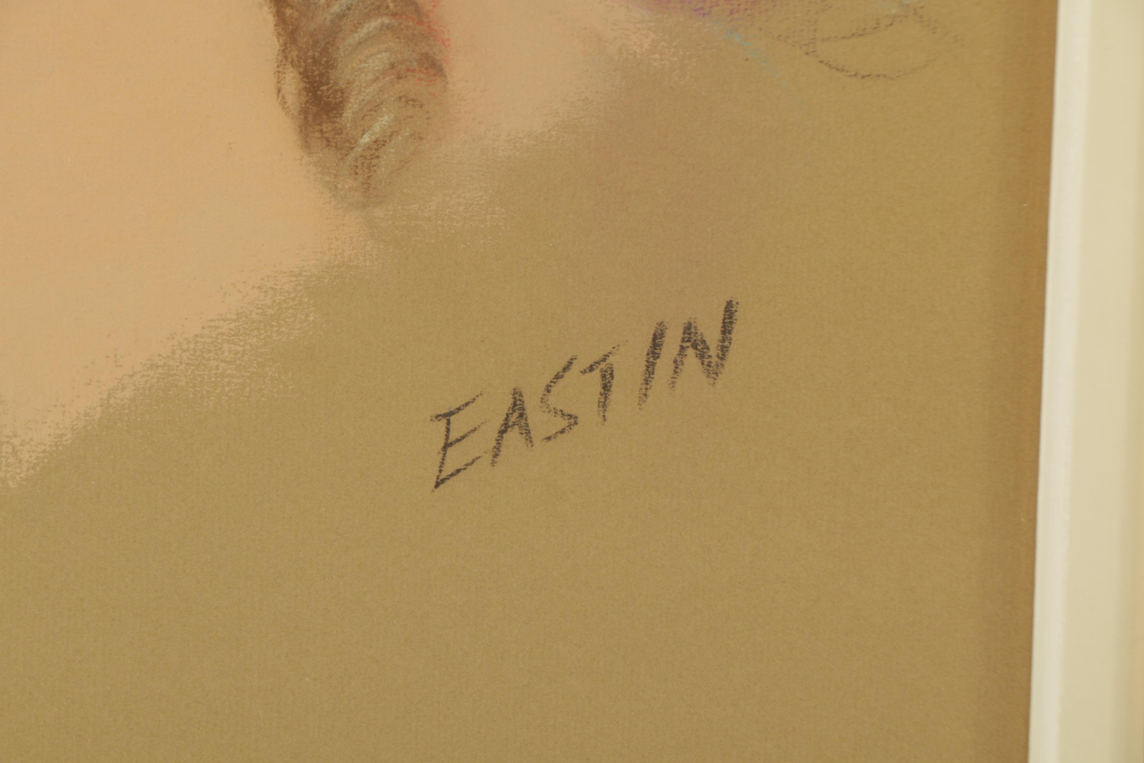 Eastin Pastel Drawing on Paper of Portrait