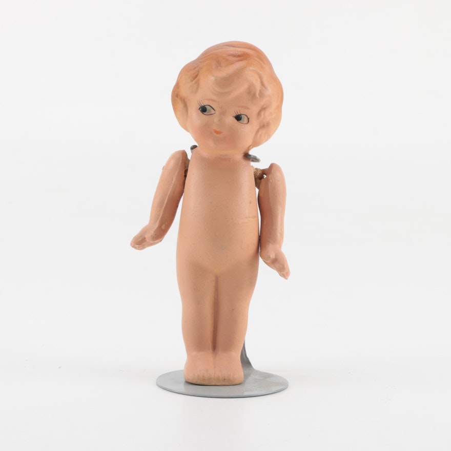 Vintage Bisque Occupied Japan Kewpie Style Doll