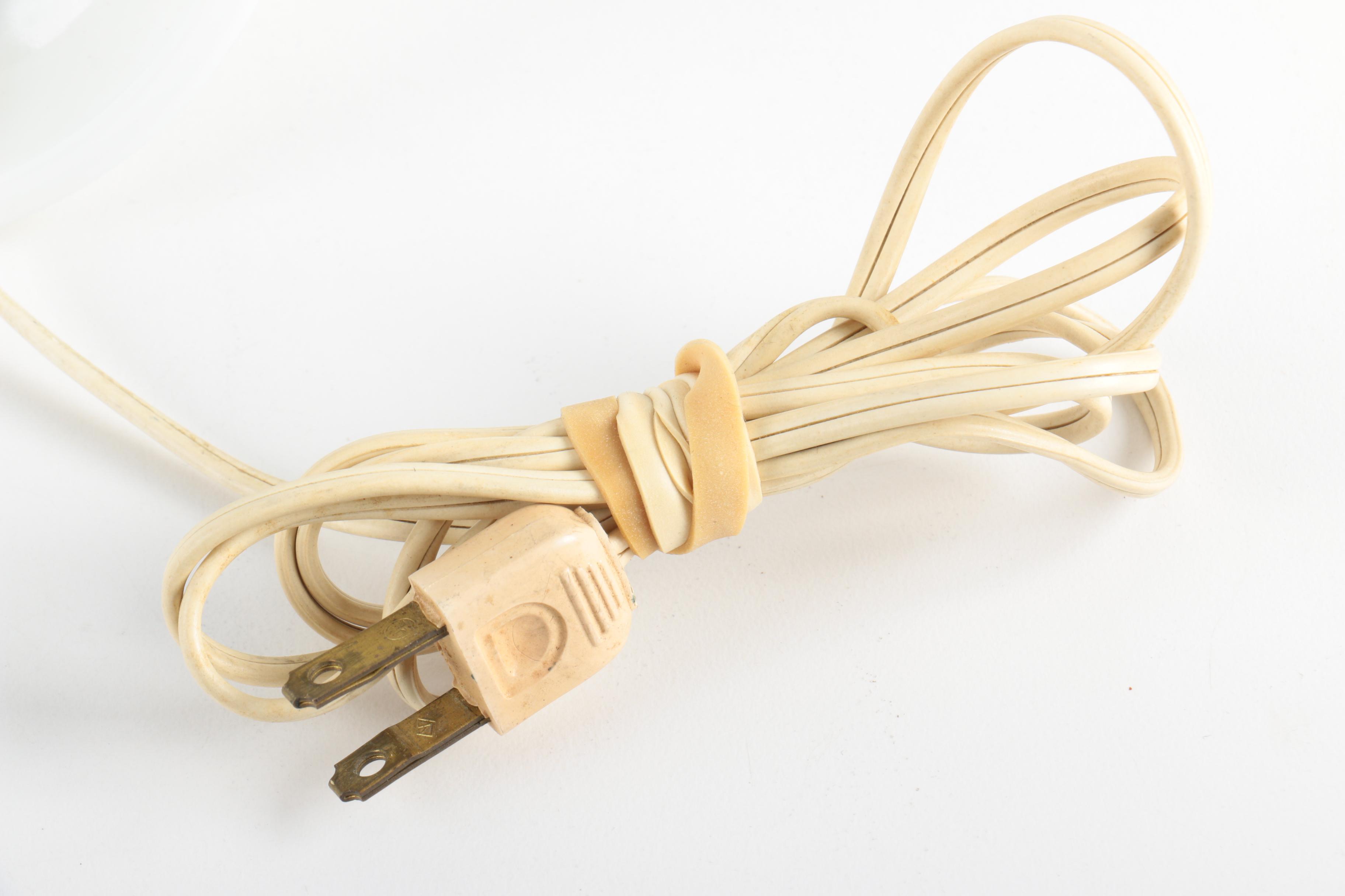 Hobnail Milk Glass Table Lamps