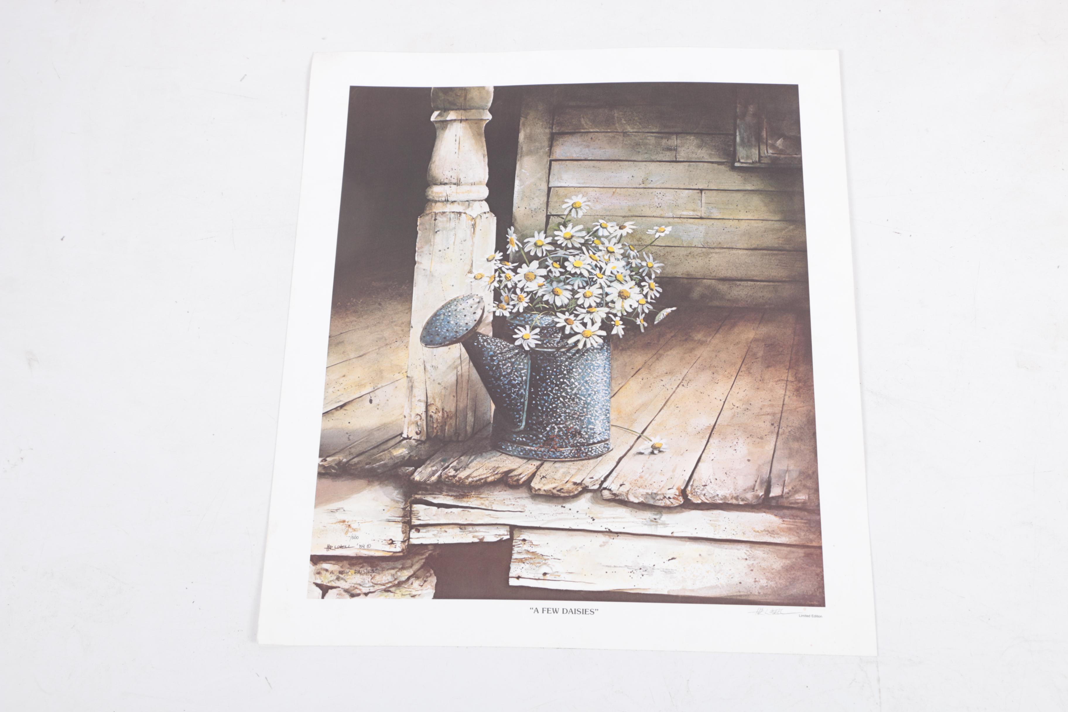 Harold Lovell Exhibition Poster and Offset Lithographs Including Limited Edition