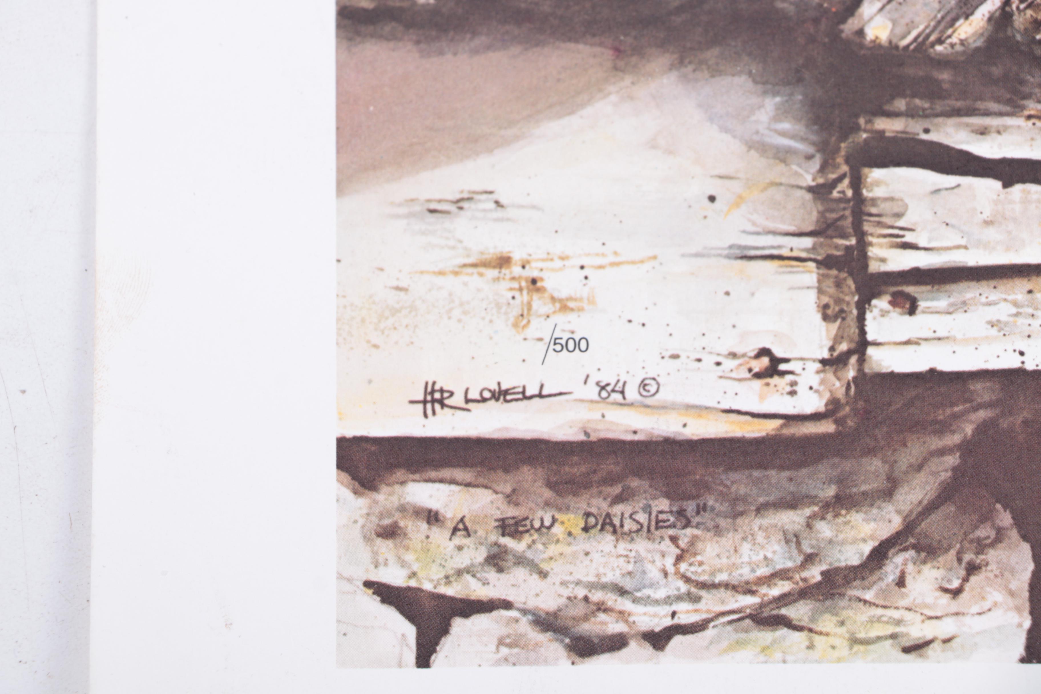 Harold Lovell Exhibition Poster and Offset Lithographs Including Limited Edition