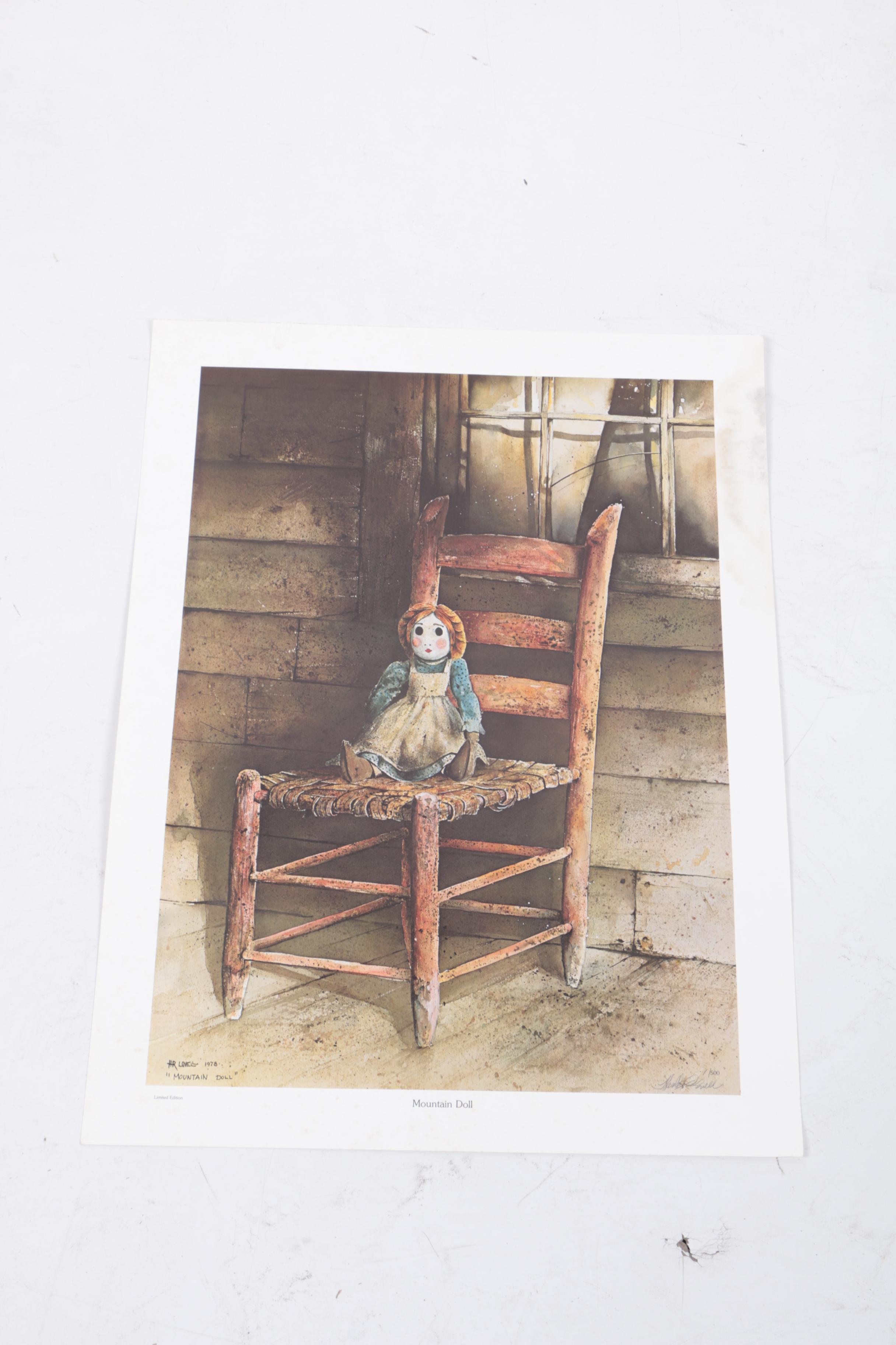 Harold Lovell Exhibition Poster and Offset Lithographs Including Limited Edition