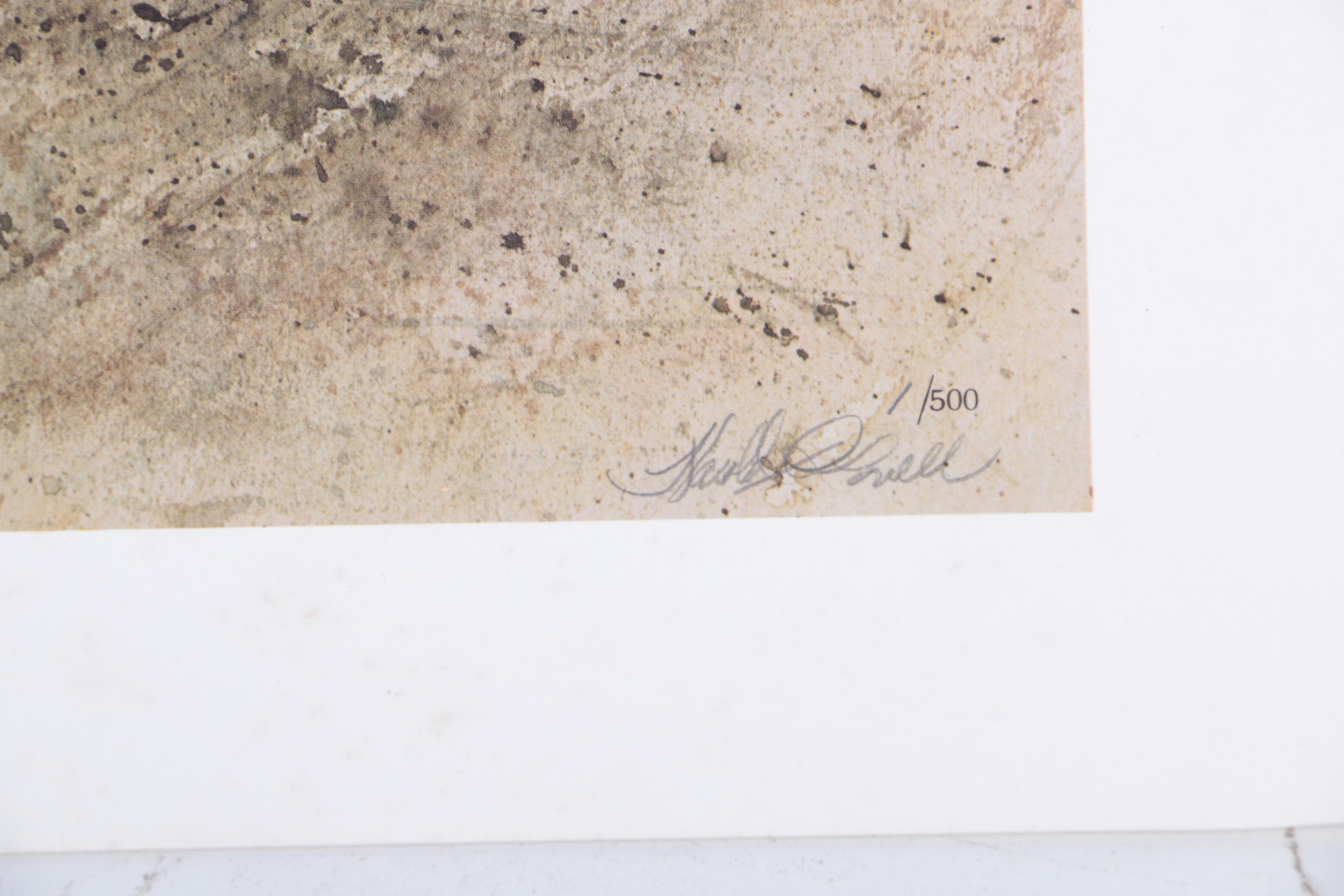 Harold Lovell Exhibition Poster and Offset Lithographs Including Limited Edition