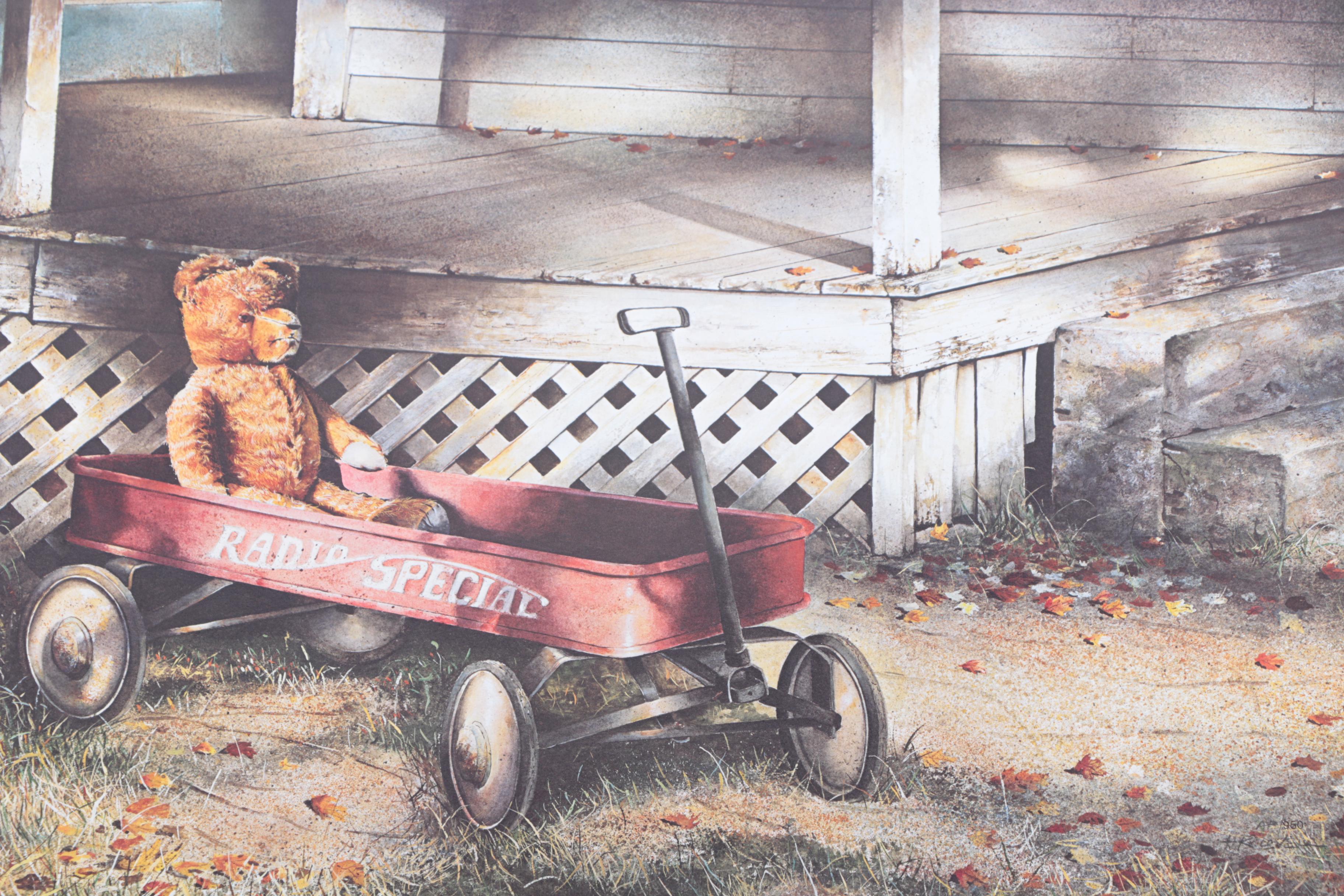 Harold Lovell Exhibition Poster and Offset Lithographs Including Limited Edition