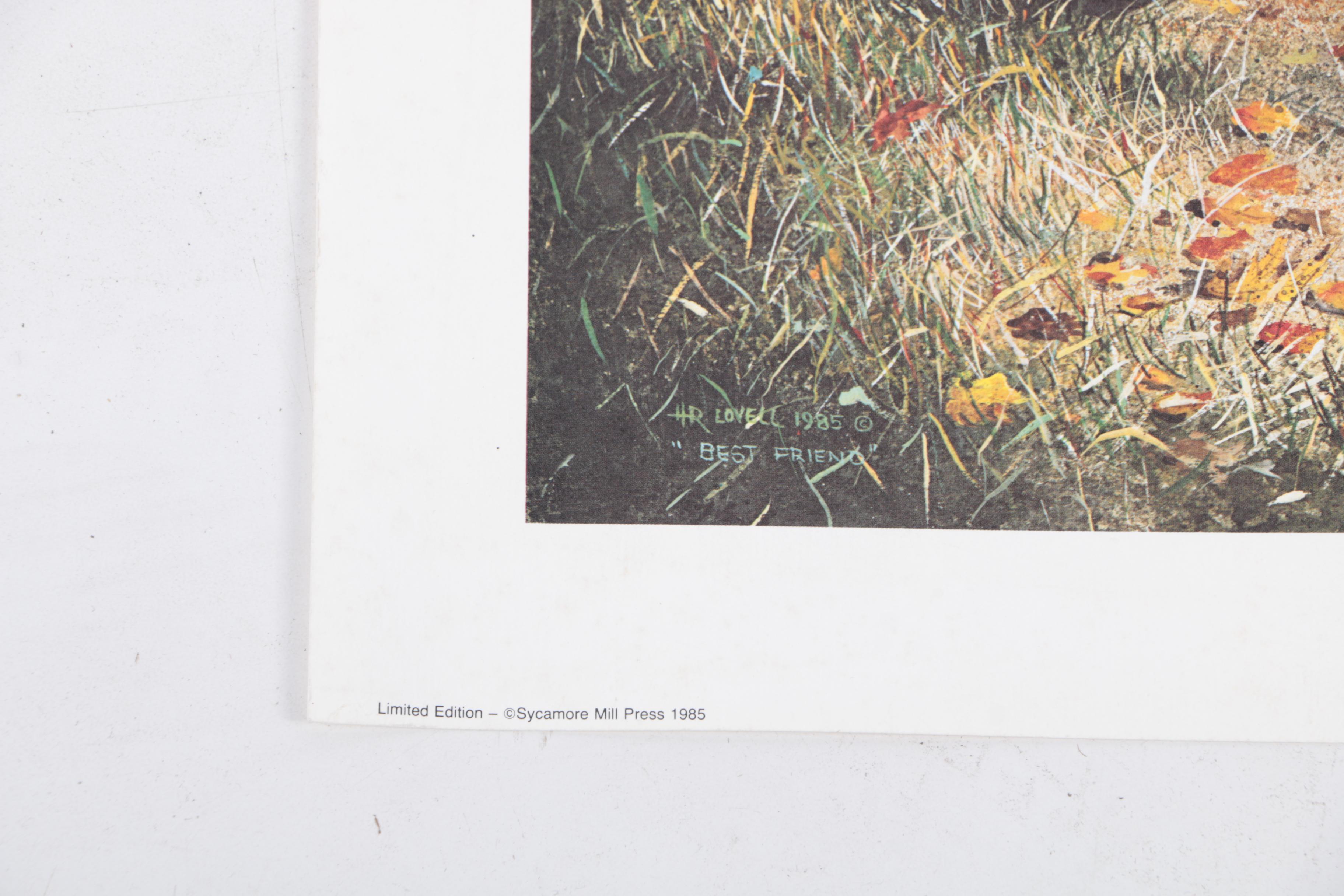 Harold Lovell Exhibition Poster and Offset Lithographs Including Limited Edition