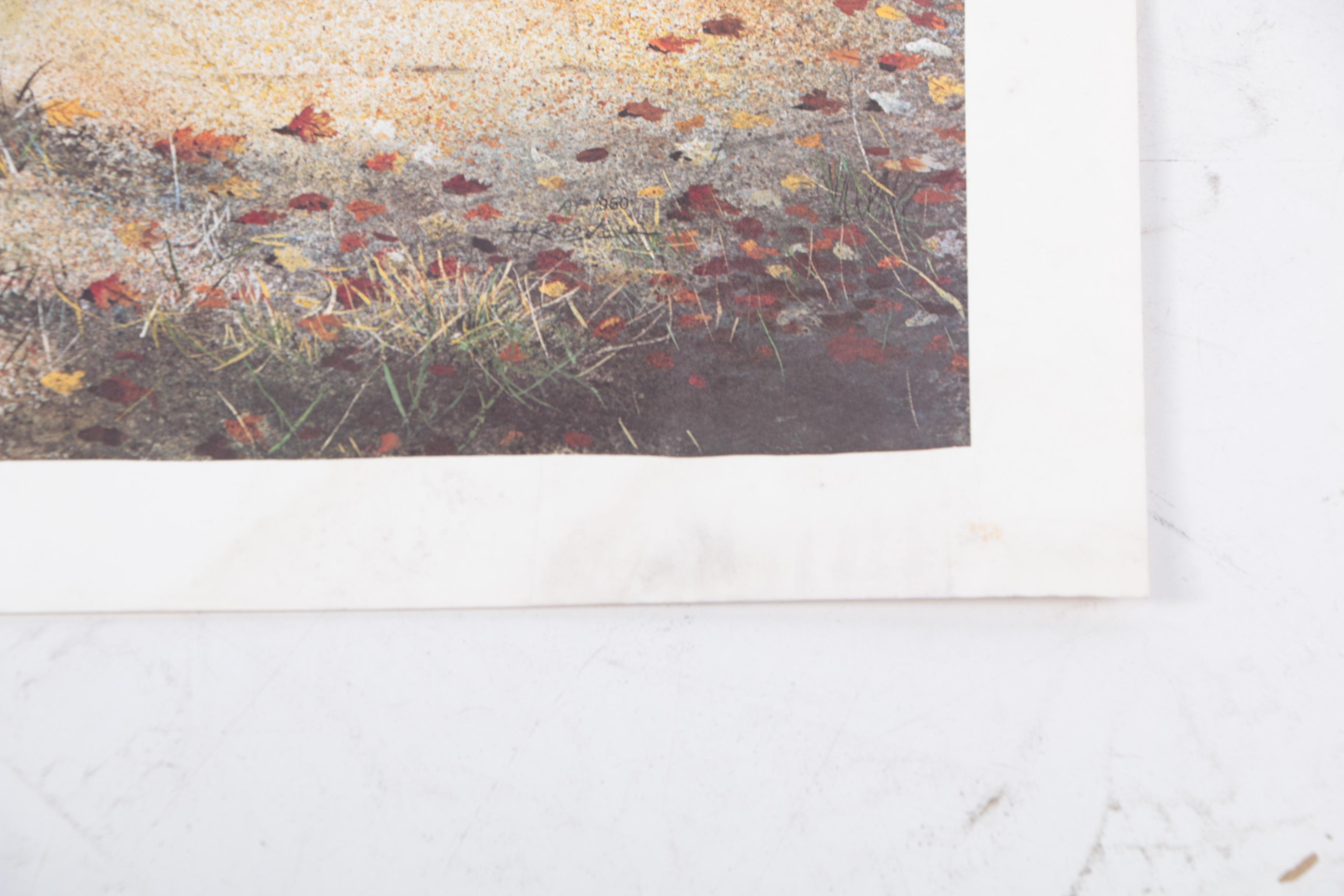 Harold Lovell Exhibition Poster and Offset Lithographs Including Limited Edition