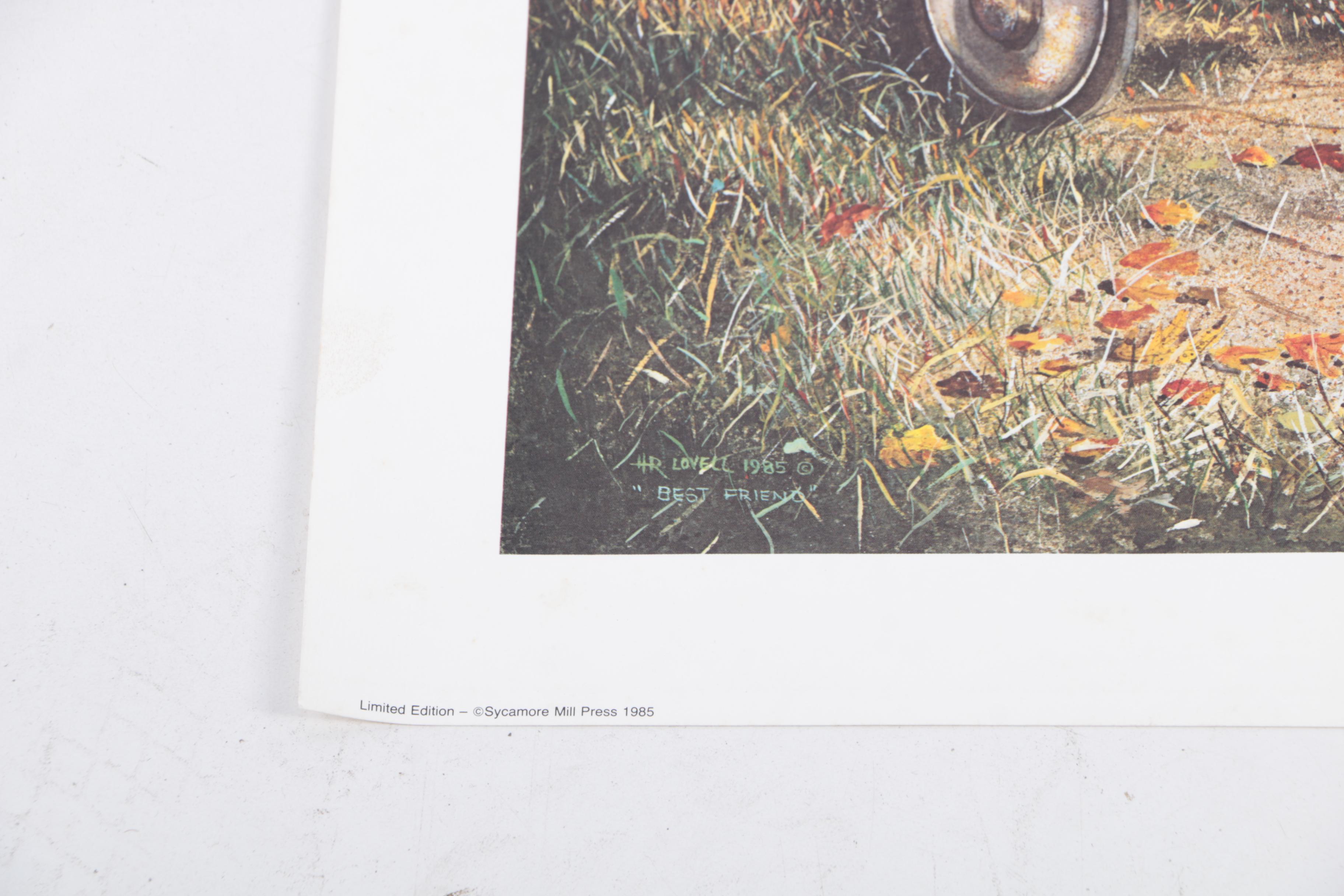 Harold Lovell Exhibition Poster and Offset Lithographs Including Limited Edition