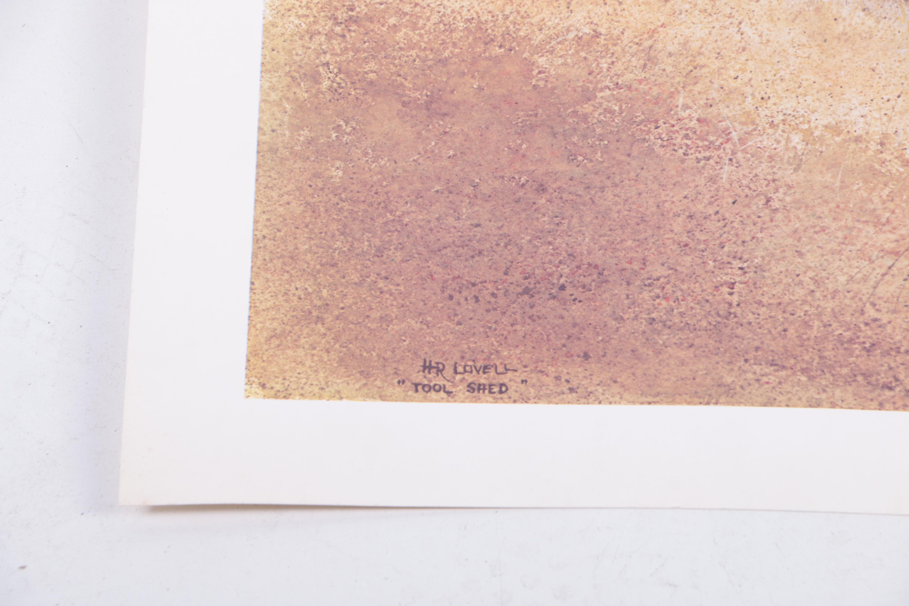 Harold Lovell Exhibition Poster and Offset Lithographs Including Limited Edition