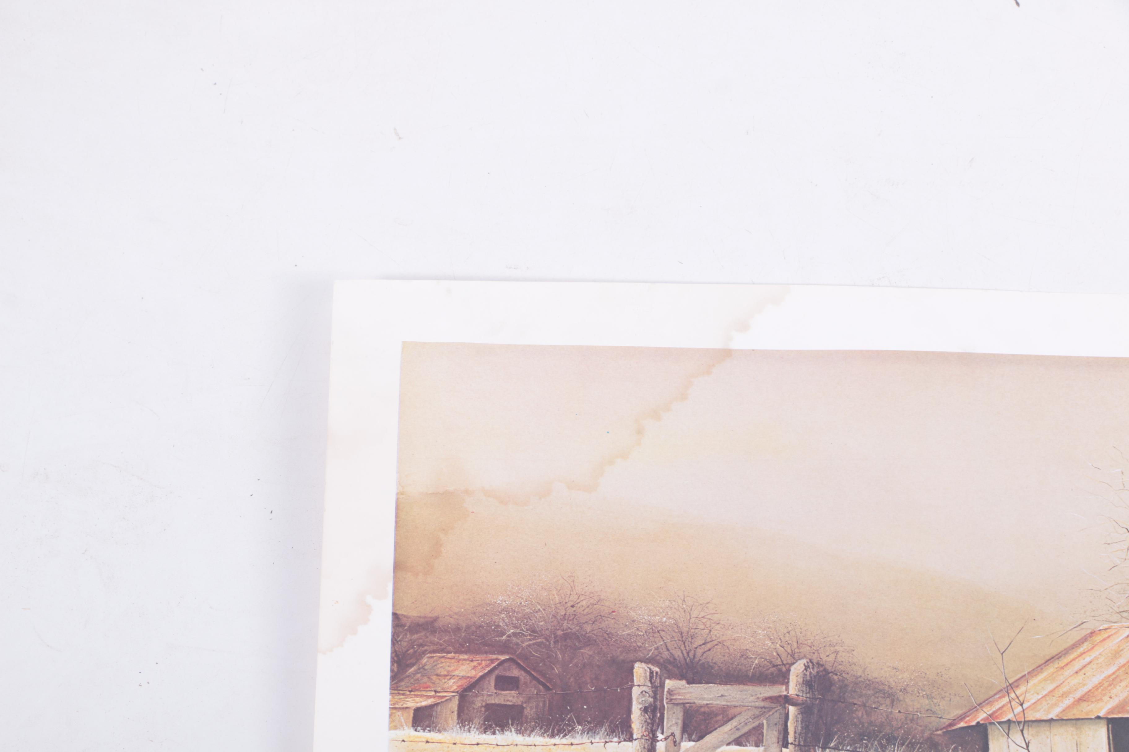 Harold Lovell Exhibition Poster and Offset Lithographs Including Limited Edition