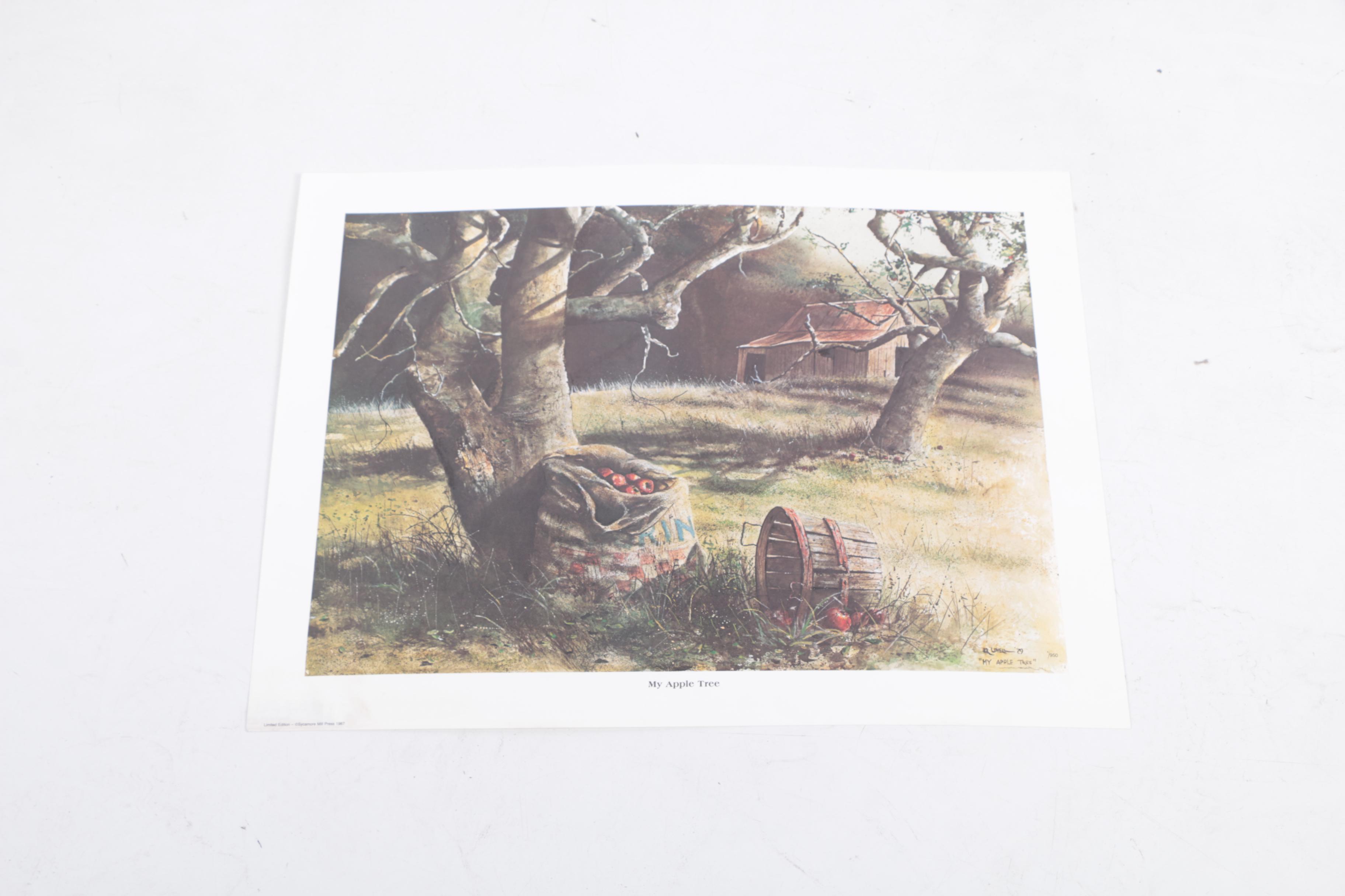 Harold Lovell Exhibition Poster and Offset Lithographs Including Limited Edition