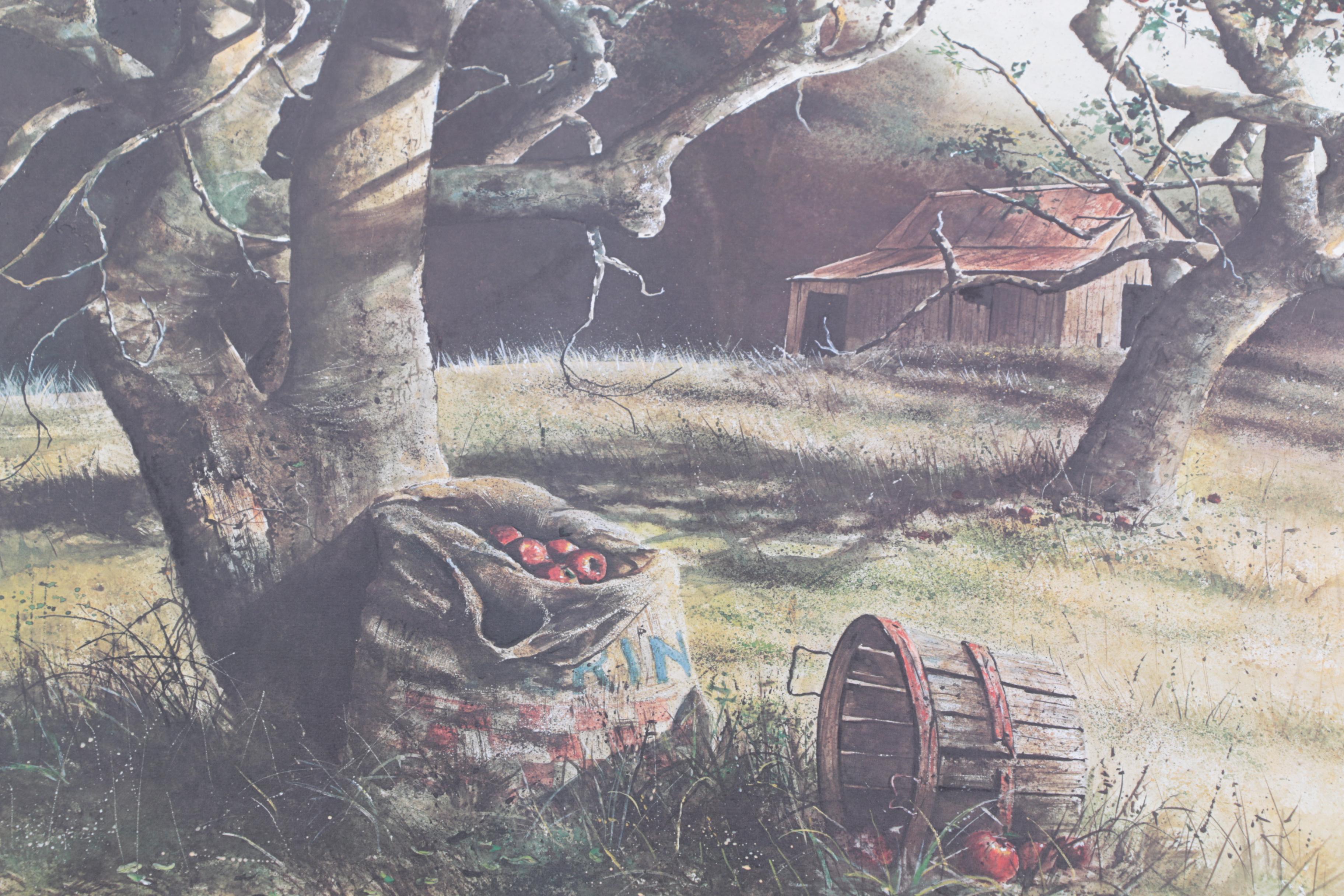 Harold Lovell Exhibition Poster and Offset Lithographs Including Limited Edition