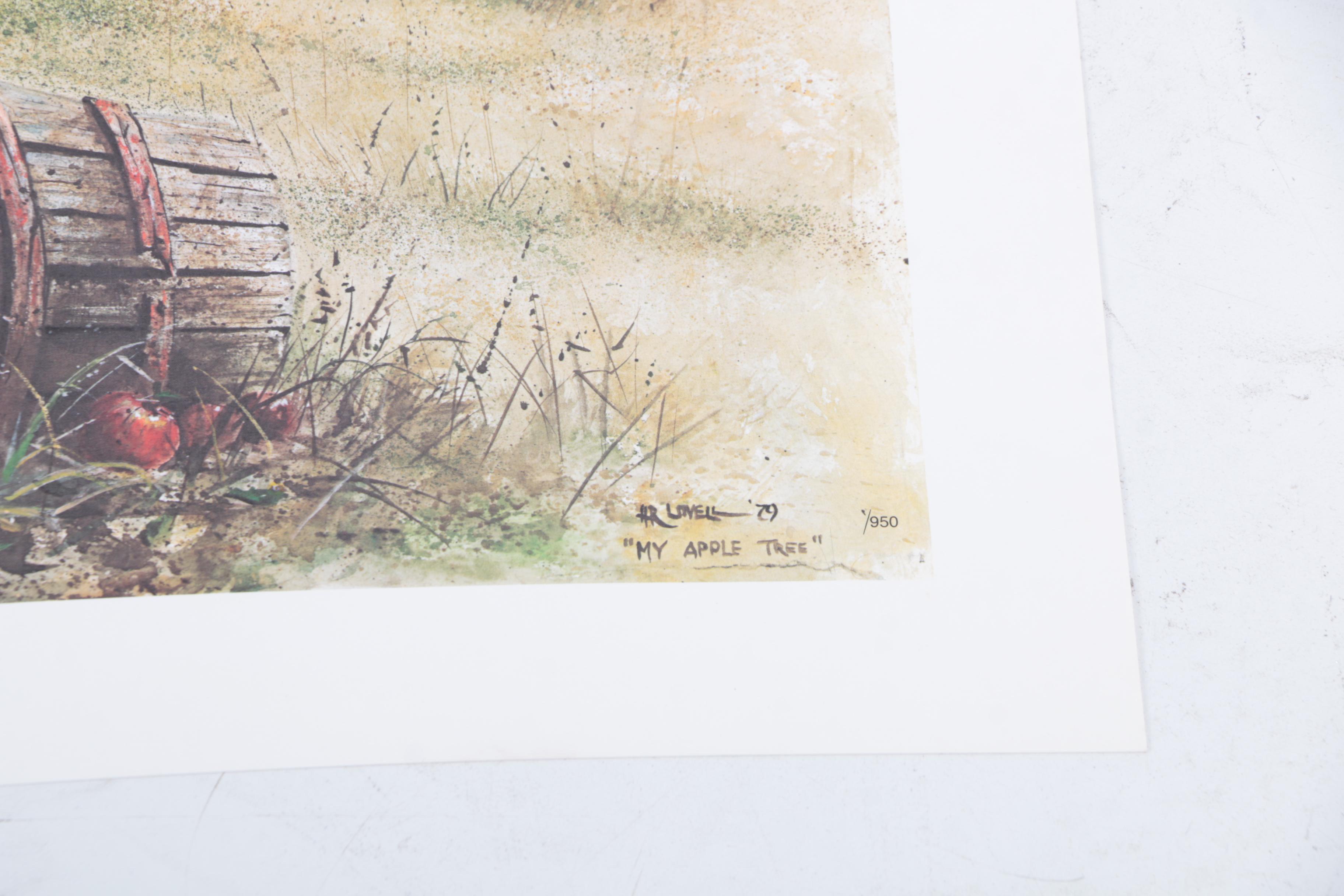 Harold Lovell Exhibition Poster and Offset Lithographs Including Limited Edition