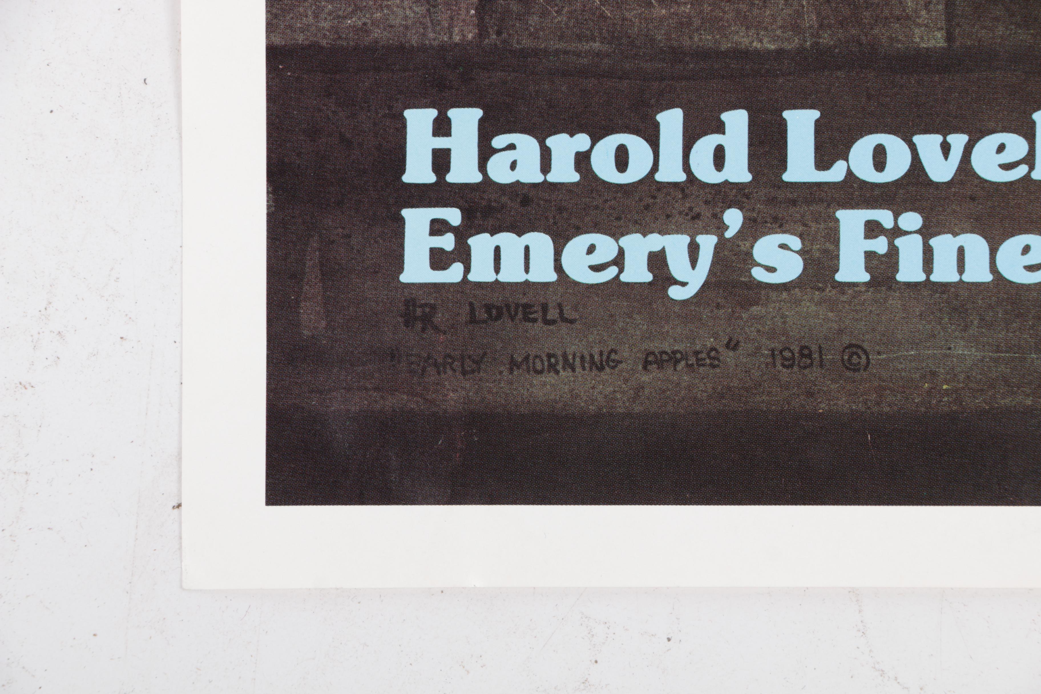 Harold Lovell Exhibition Poster and Offset Lithographs Including Limited Edition