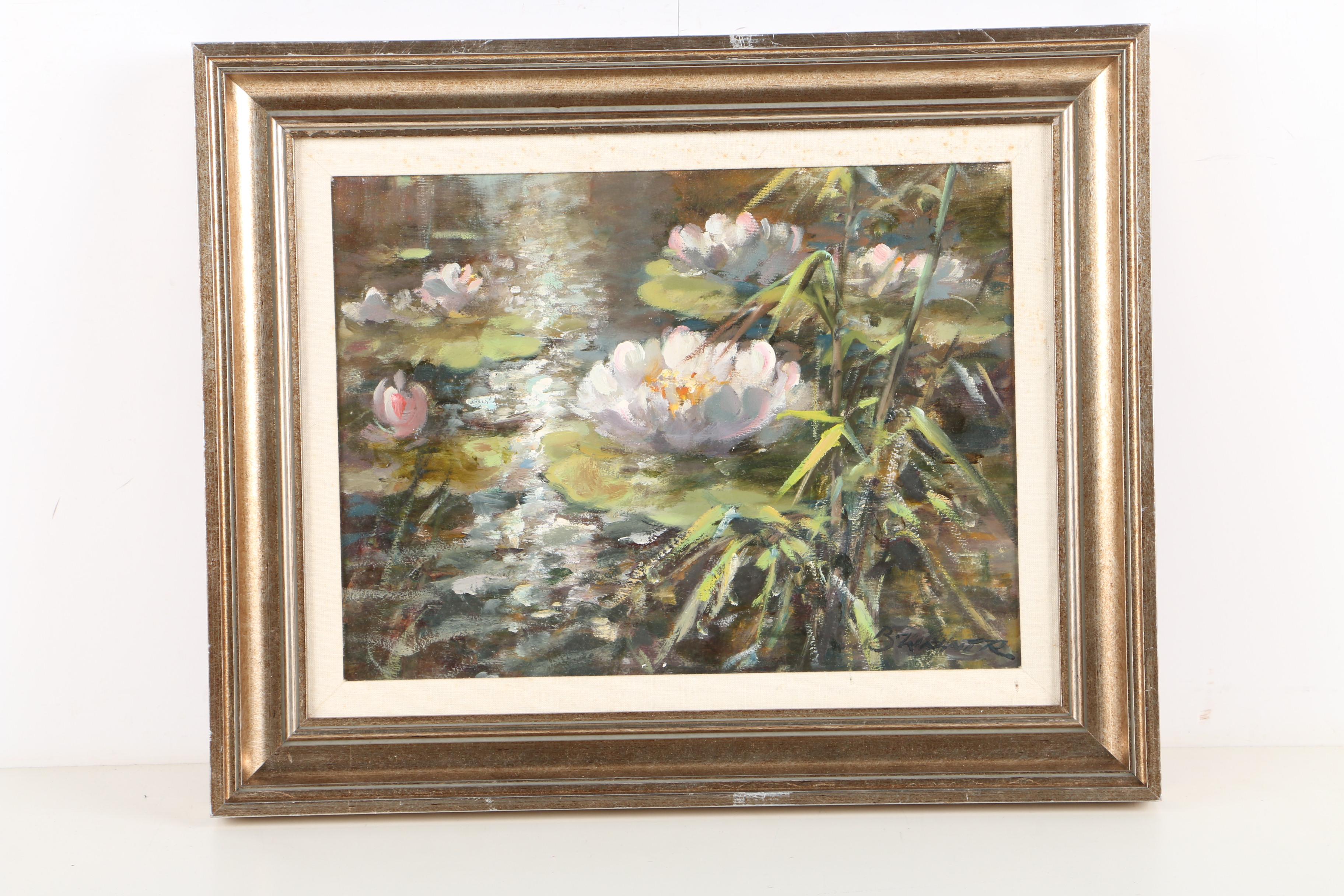 Two Signed Oil Paintings on Canvas Including Pierre Sorel