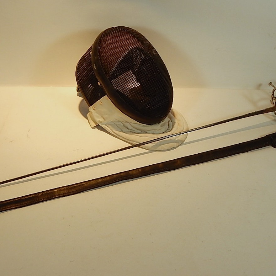 Fencing Mask and Sword
