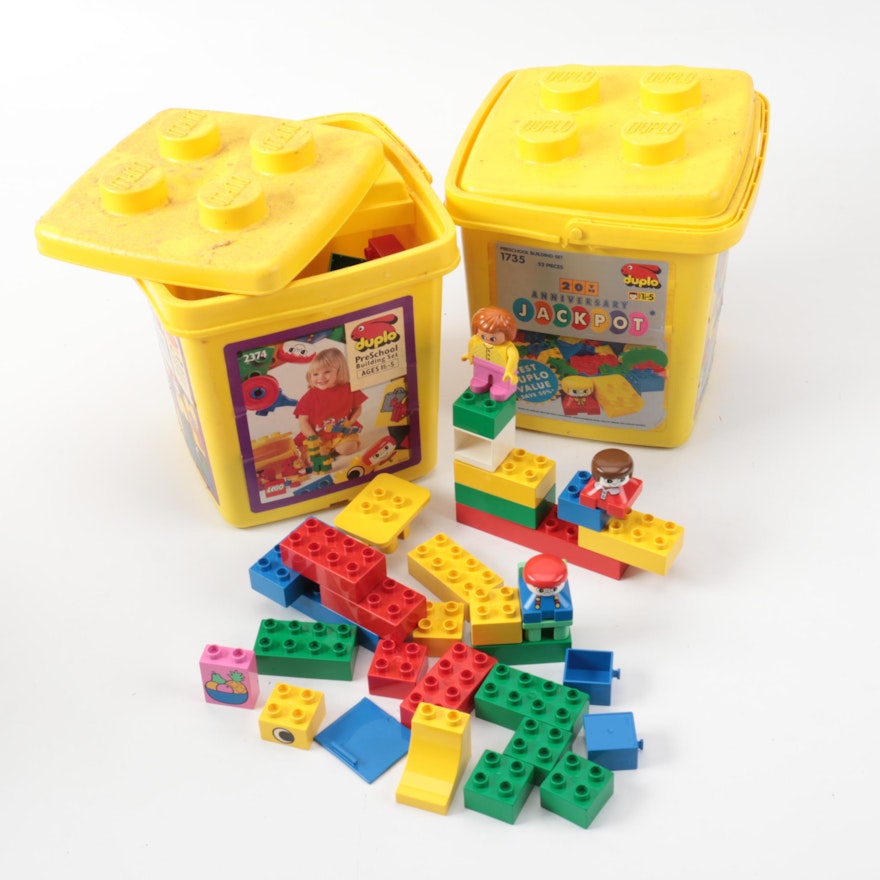 1990s Lego Duplo Building Blocks