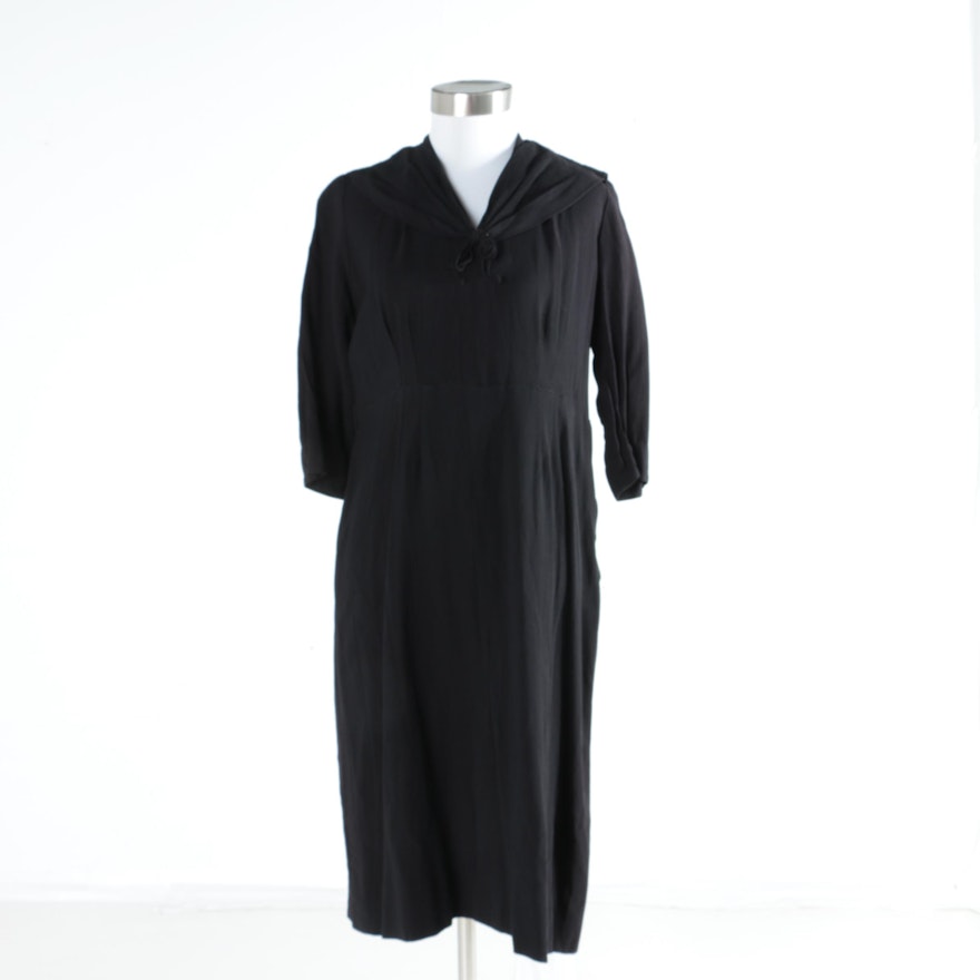 Women's Vintage Black Dress