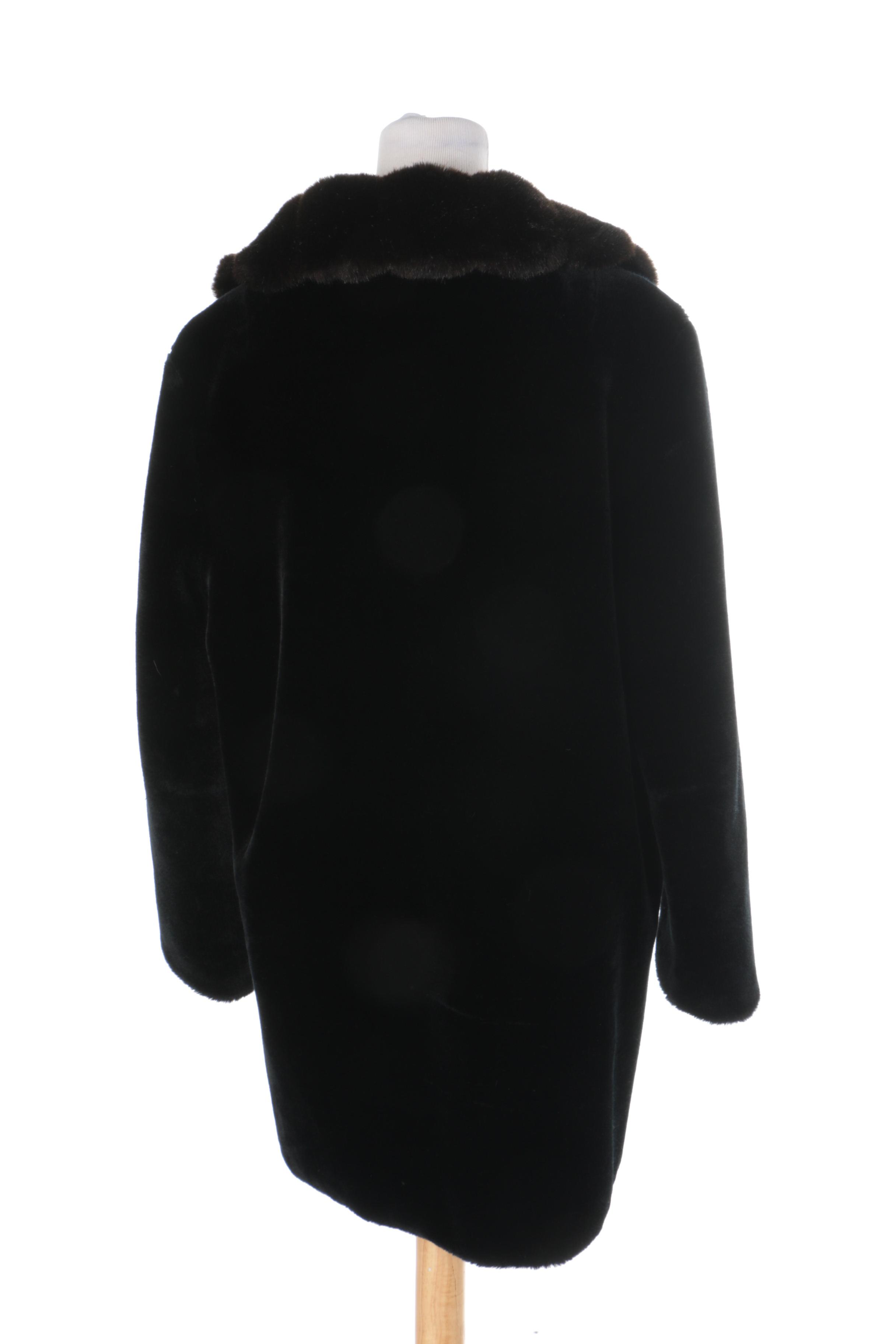 Women's Vintage Aleutian Faux Fur Coat