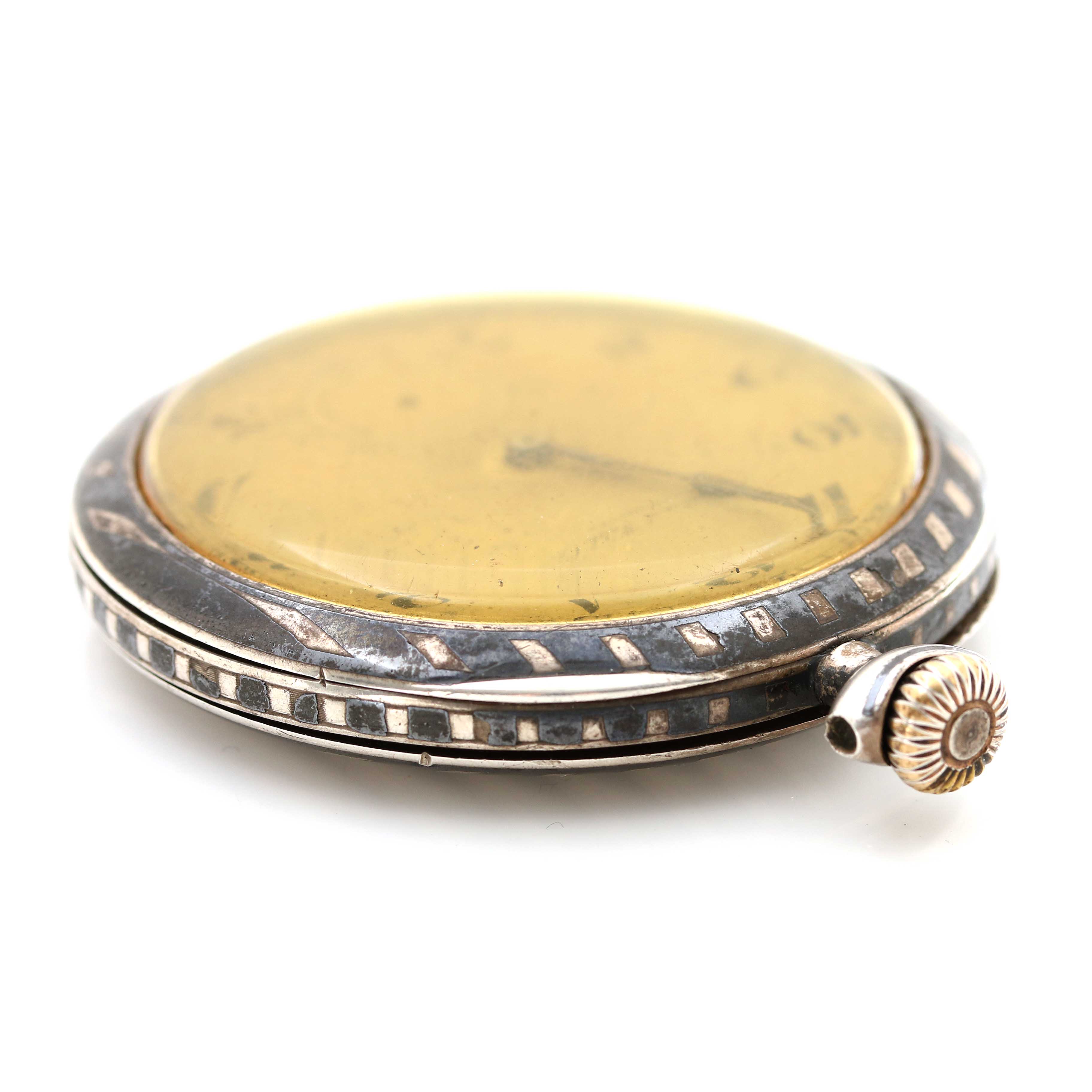 Vintage 900 Silver Open Face Pocket Watch