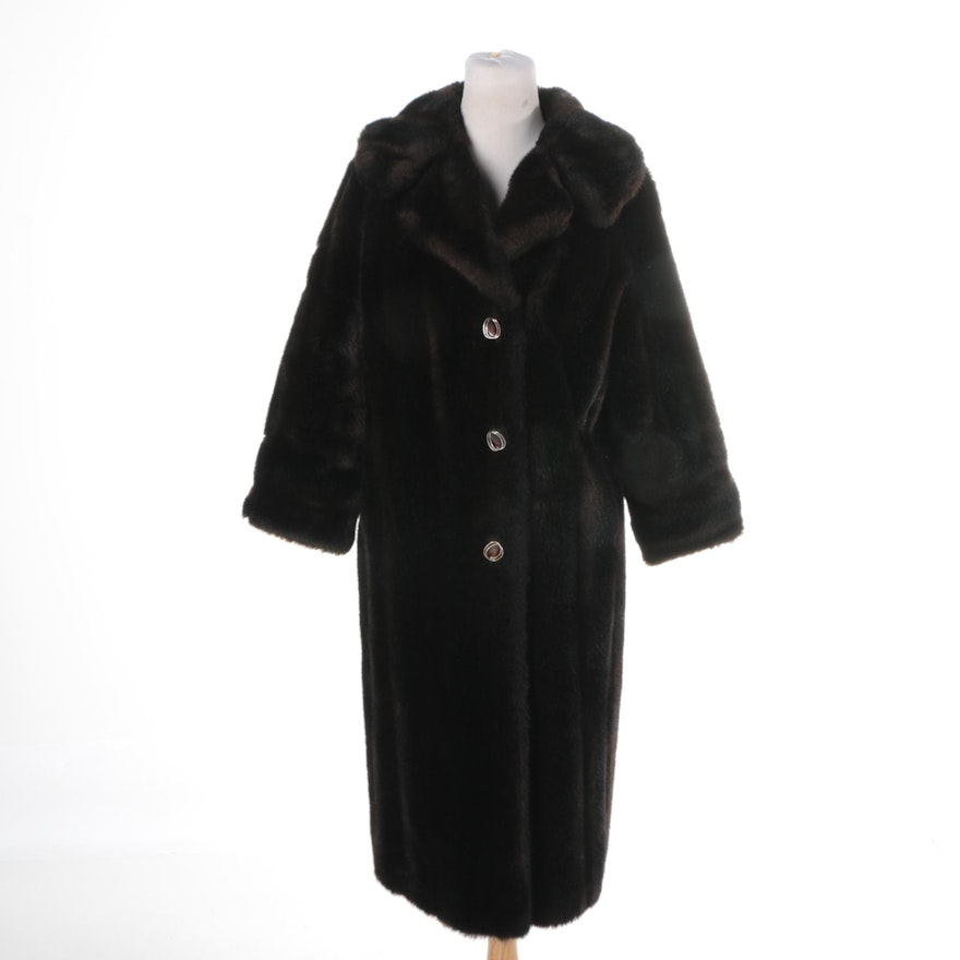 Women's Vintage Faux Fur Coat