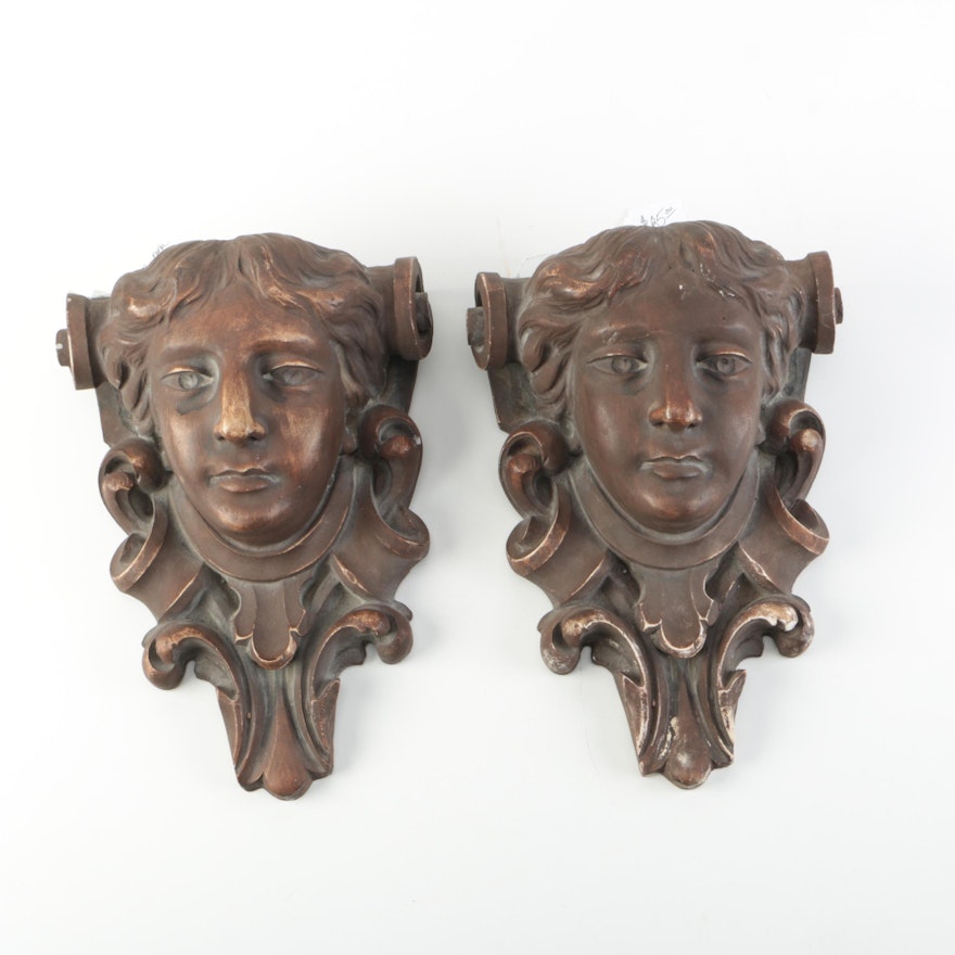 Cast Bust Wall Plaques