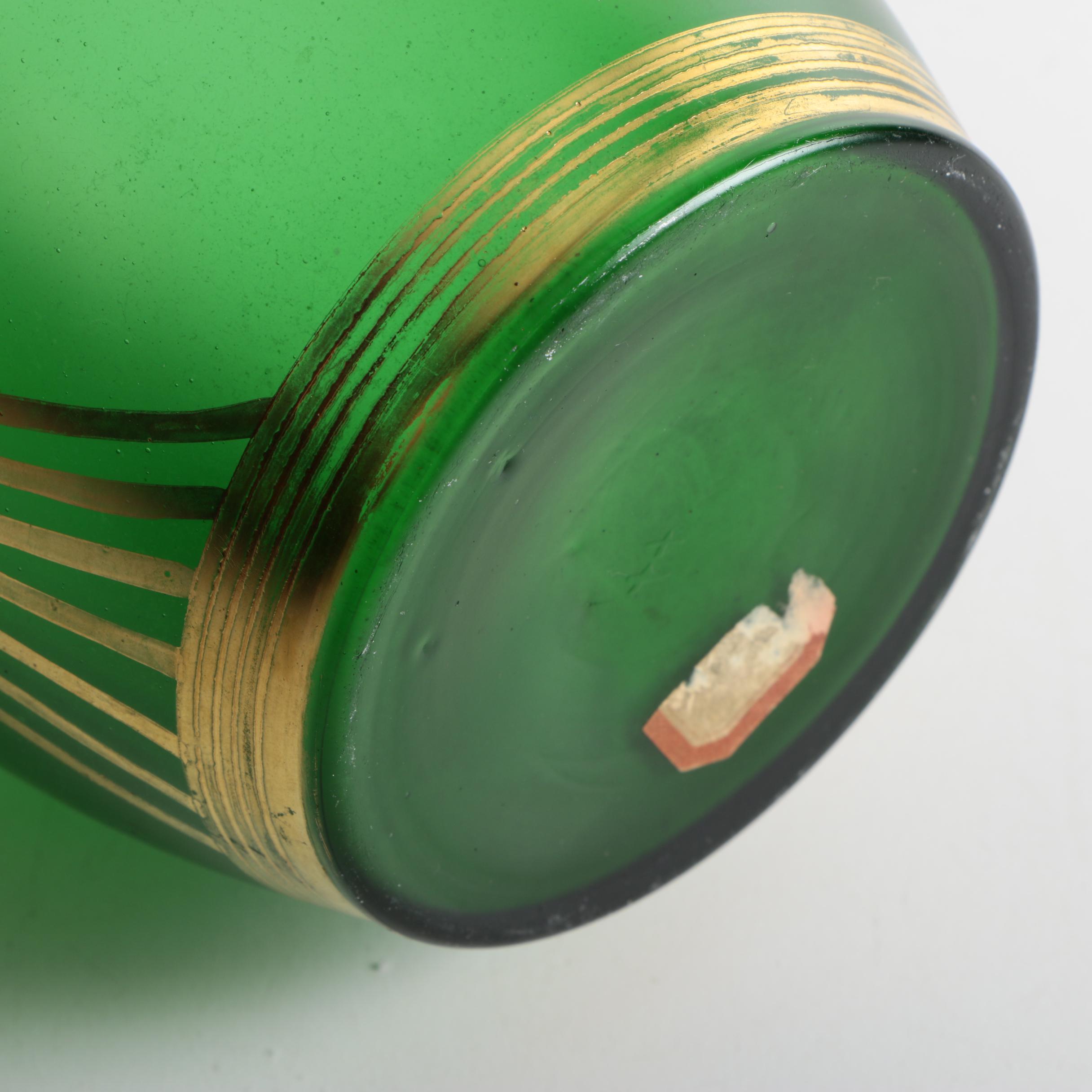 Vintage Art Deco Gilt Glass Vase