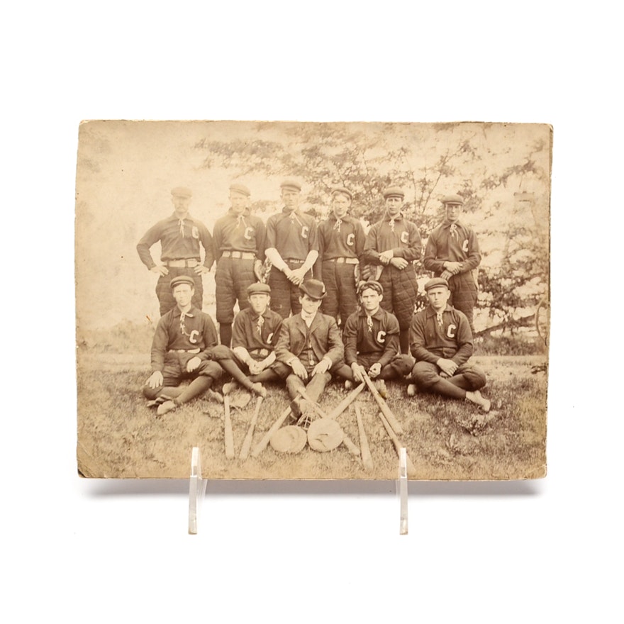 Antique Baseball Team Photograph