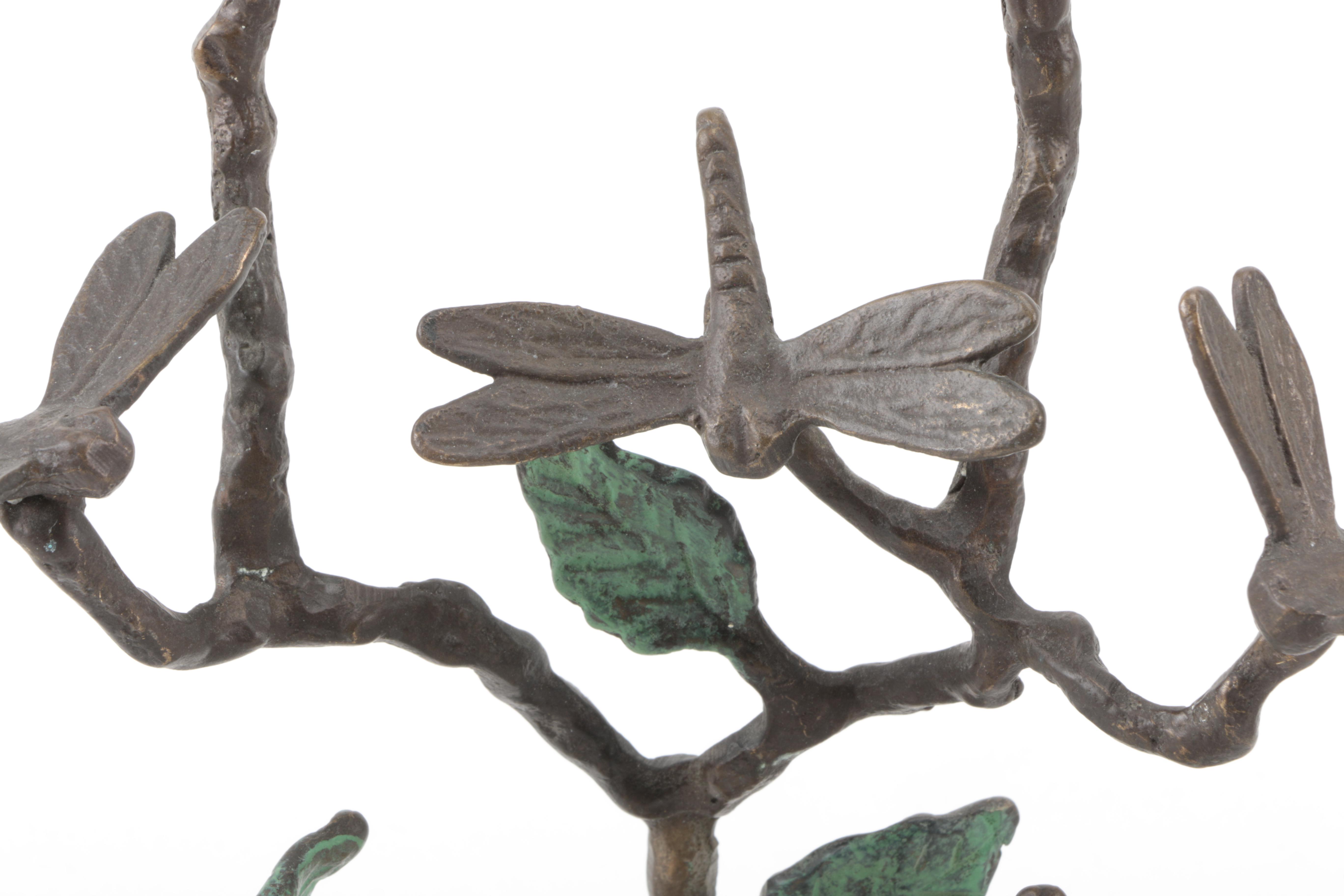 Metal Dragonfly Candle Holders