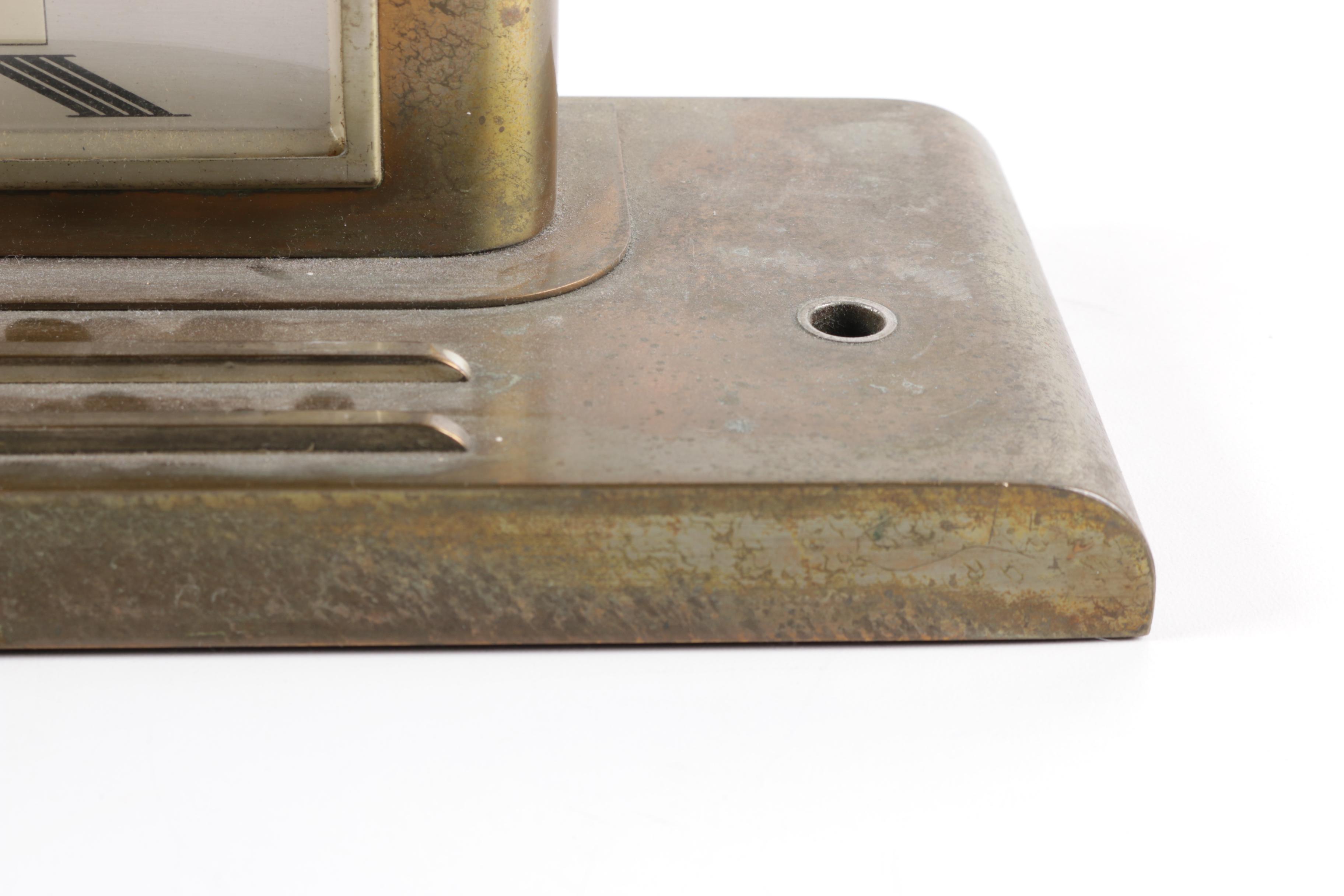 Seth Thomas Desk Clock and Westclox Art Deco Clock