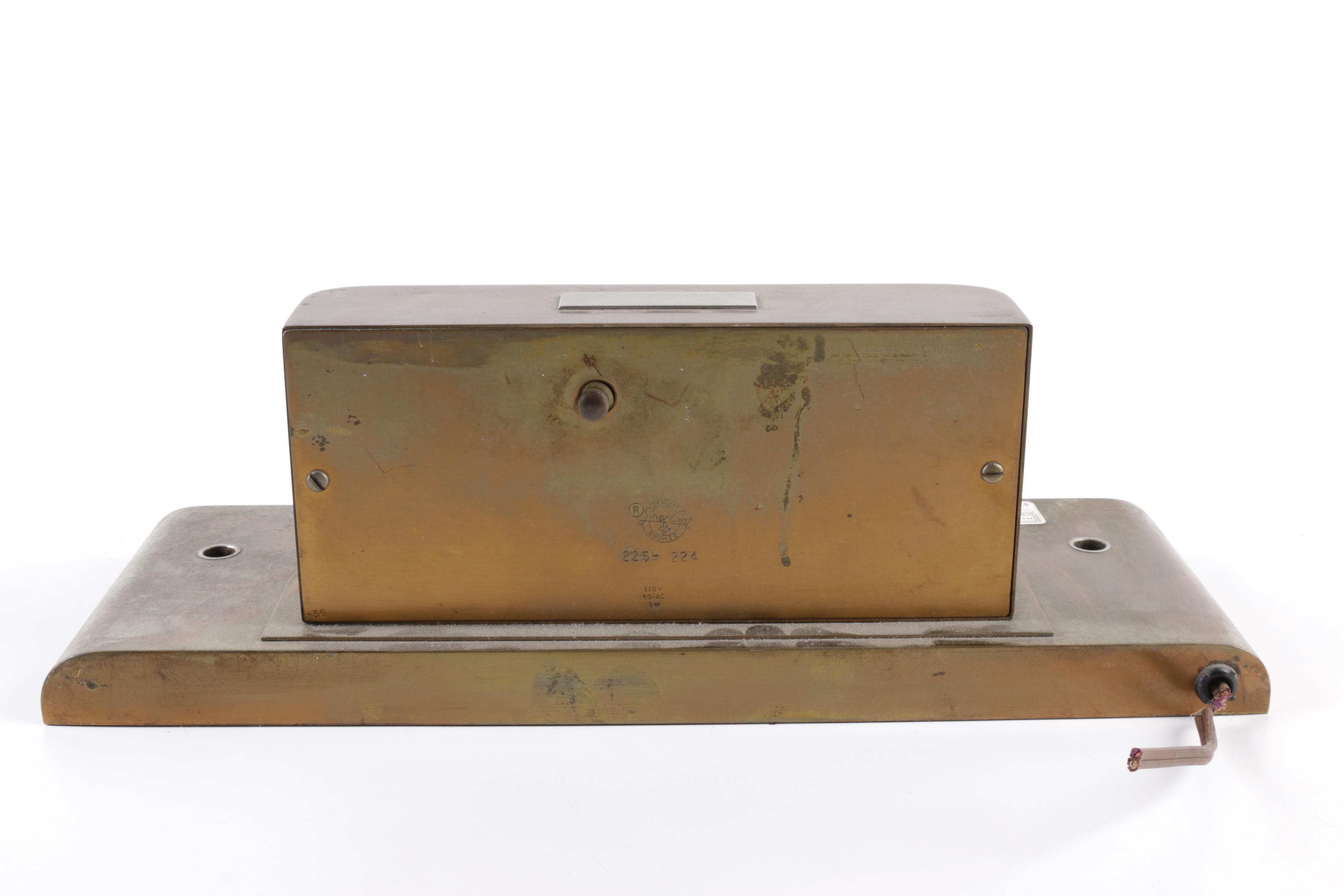 Seth Thomas Desk Clock and Westclox Art Deco Clock