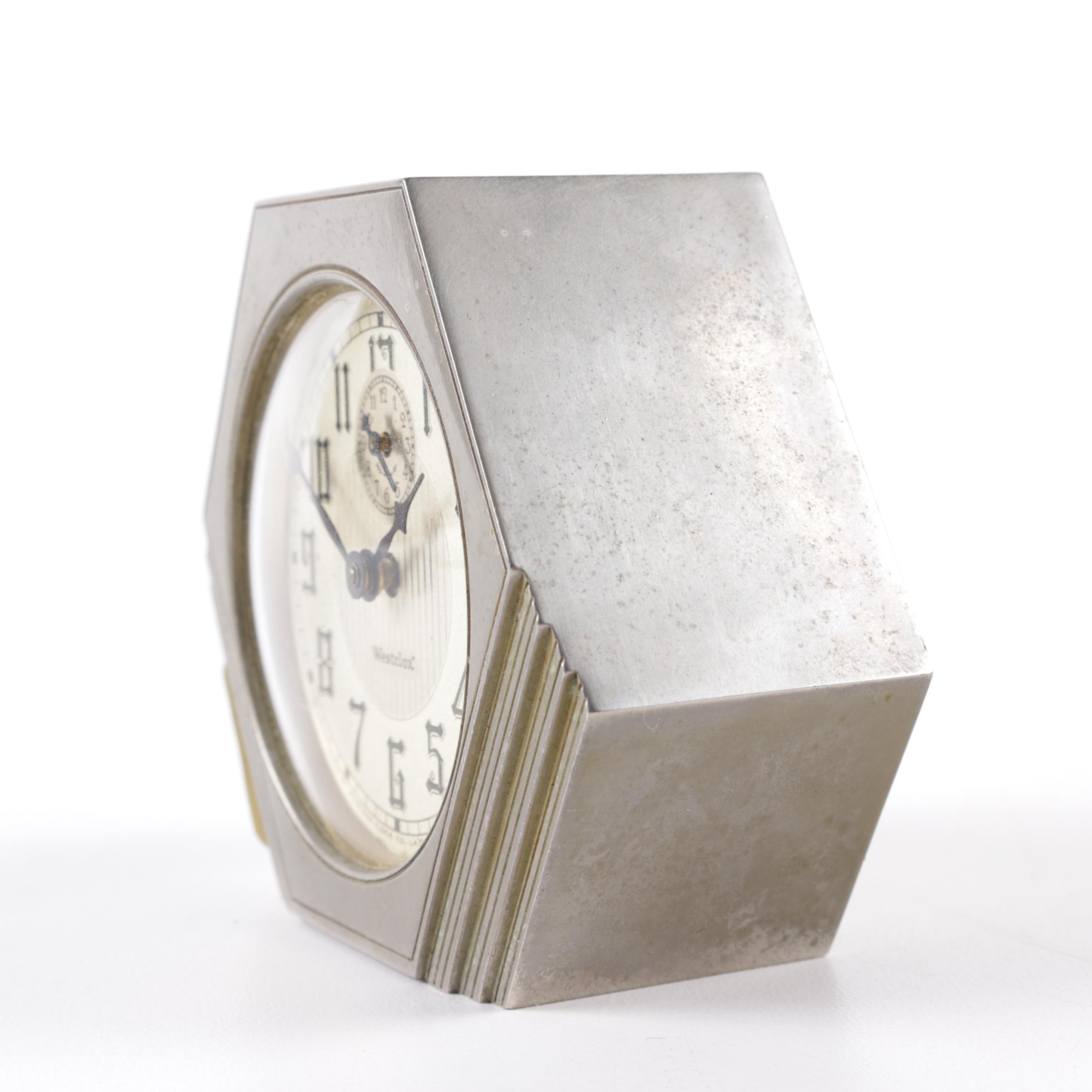 Seth Thomas Desk Clock and Westclox Art Deco Clock