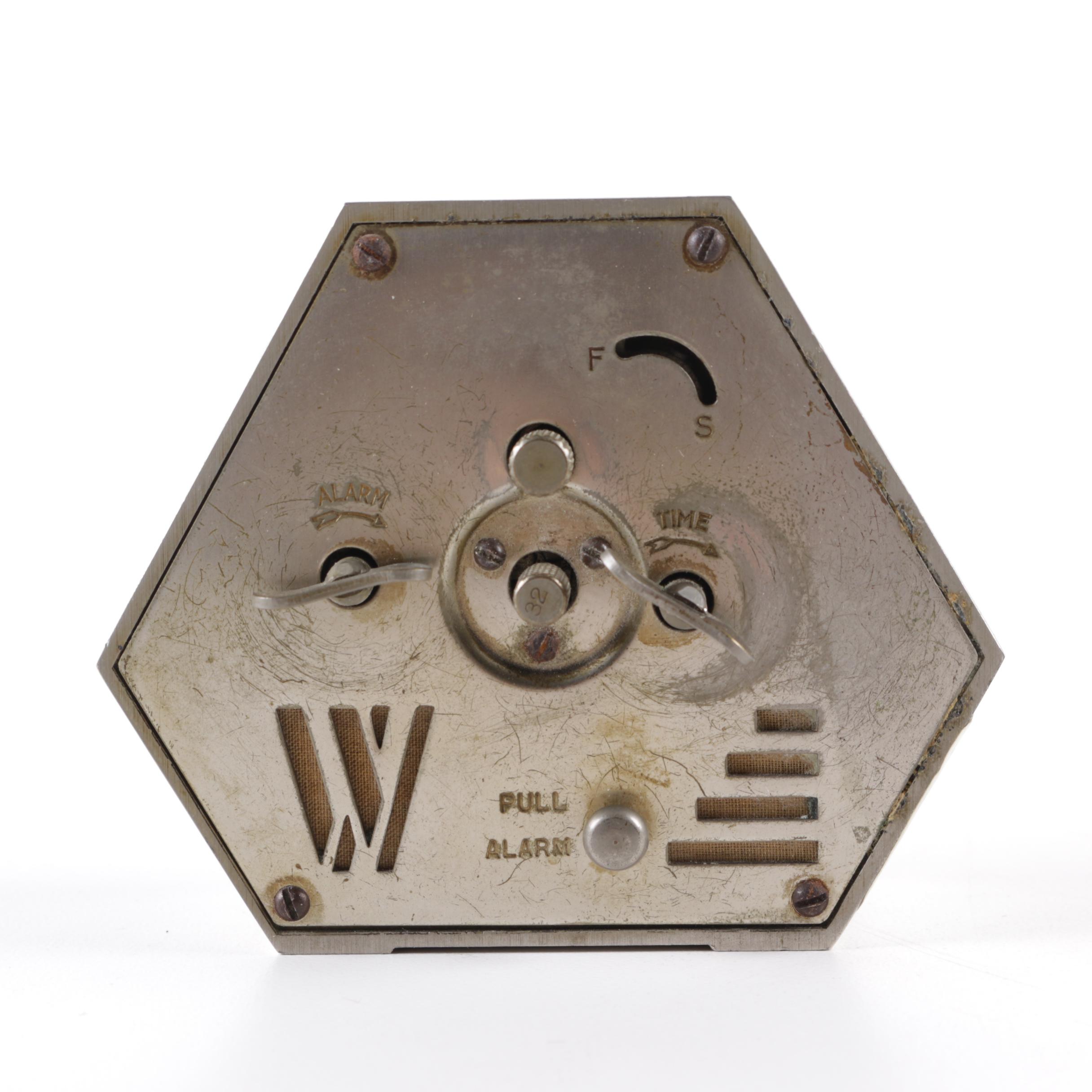 Seth Thomas Desk Clock and Westclox Art Deco Clock