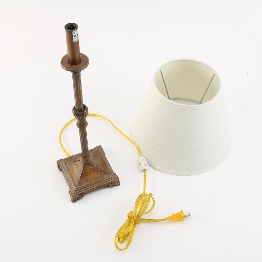 Candlestick Shaped Table Lamp