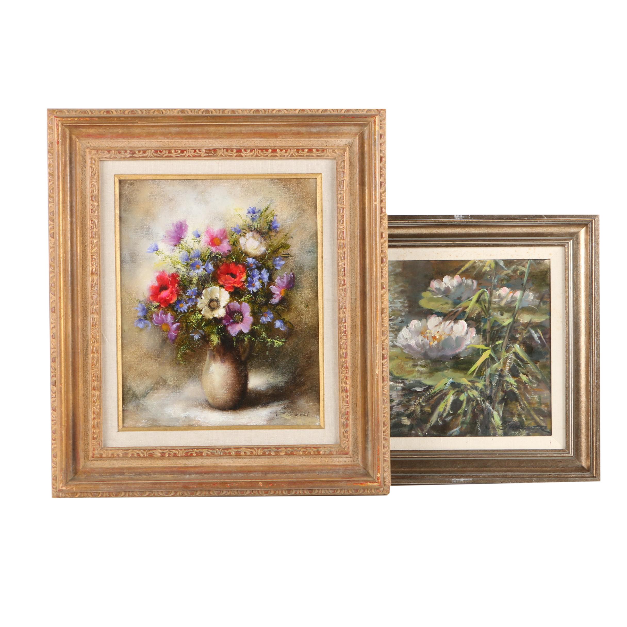 Two Signed Oil Paintings on Canvas Including Pierre Sorel