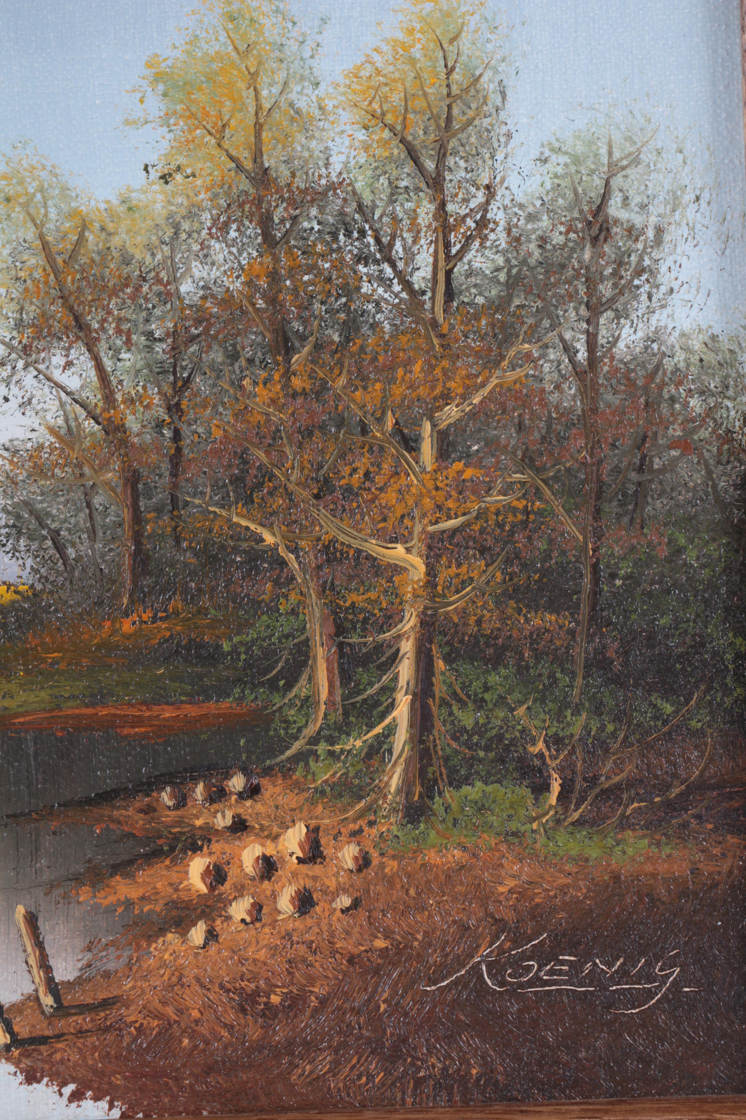 Koenig Oil Painting on Canvas Landscape