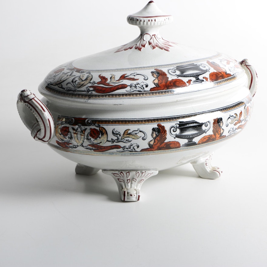 Antique Burgess & Leigh "Kensington" Tureen 1875