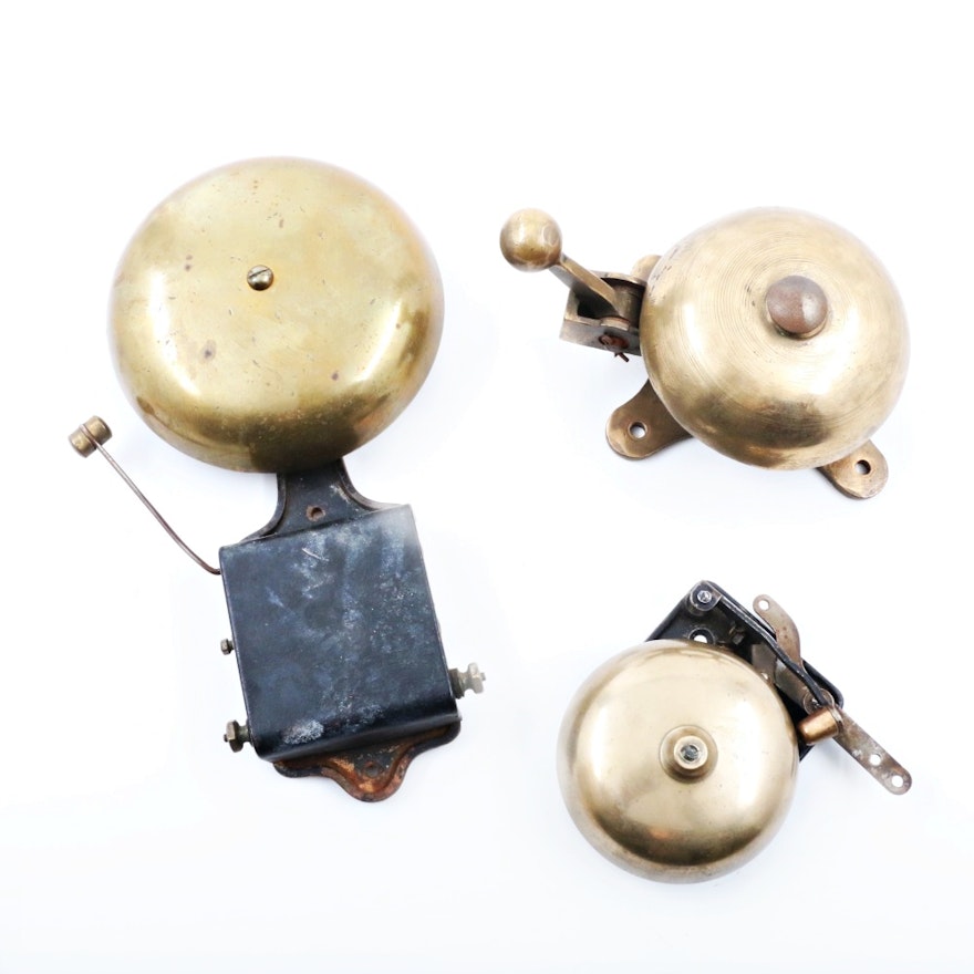 Three Cast Brass Bells