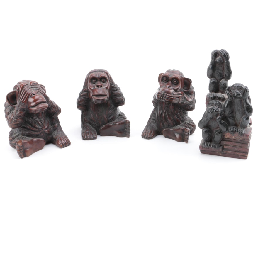 "Hear No, See No, Speak No Evil" Figurines