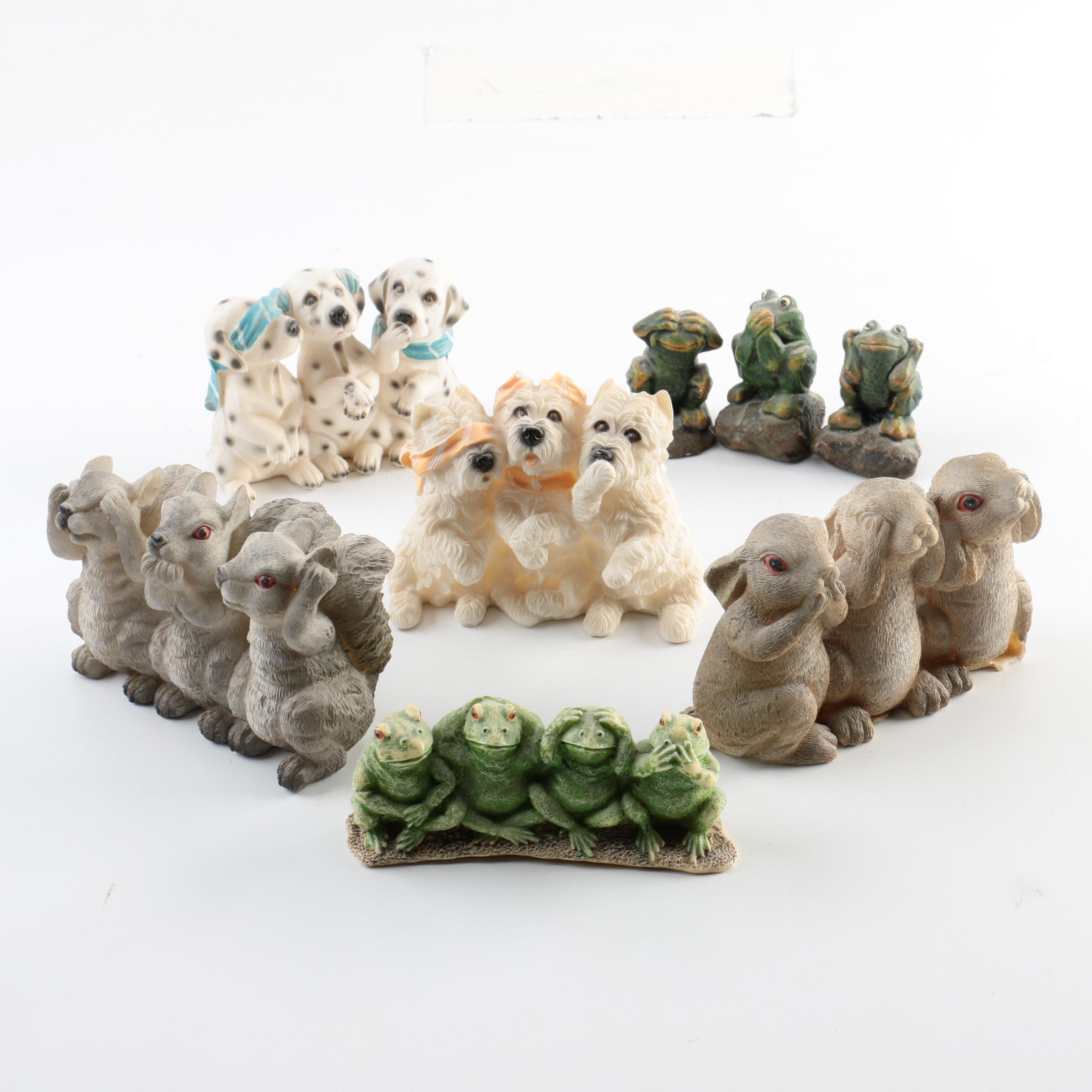 "Hear No, See No, Speak No Evil" Figurines