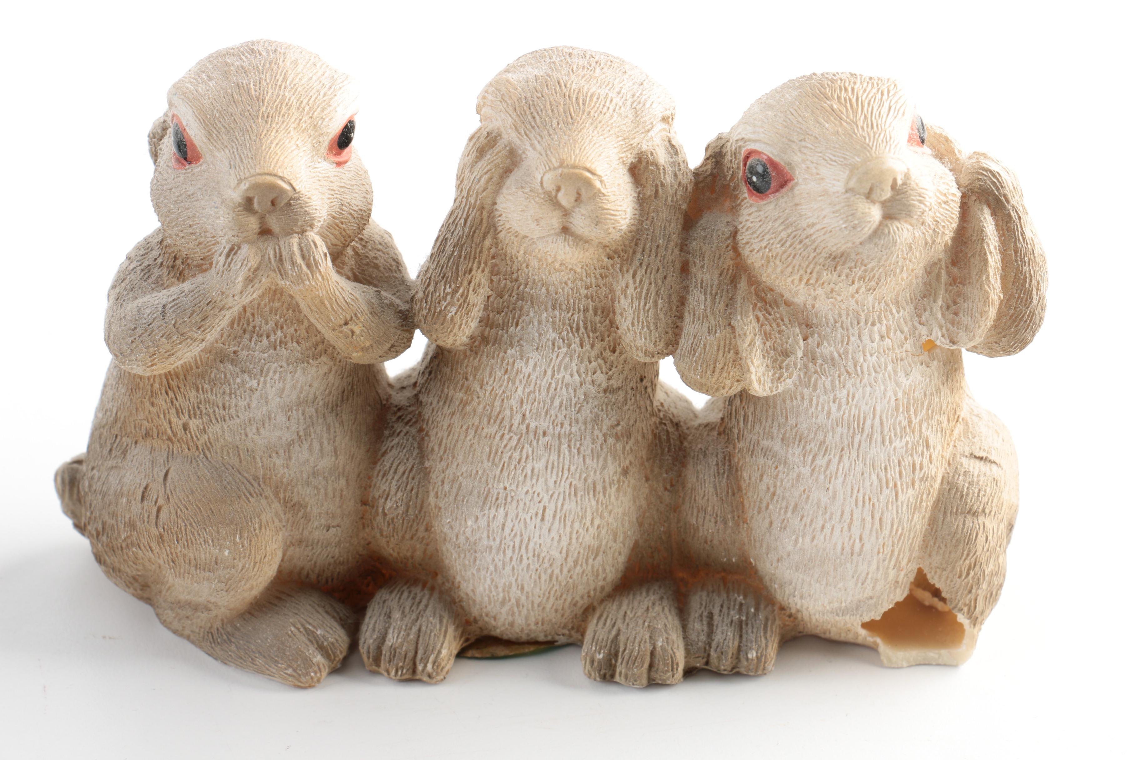 "Hear No, See No, Speak No Evil" Figurines