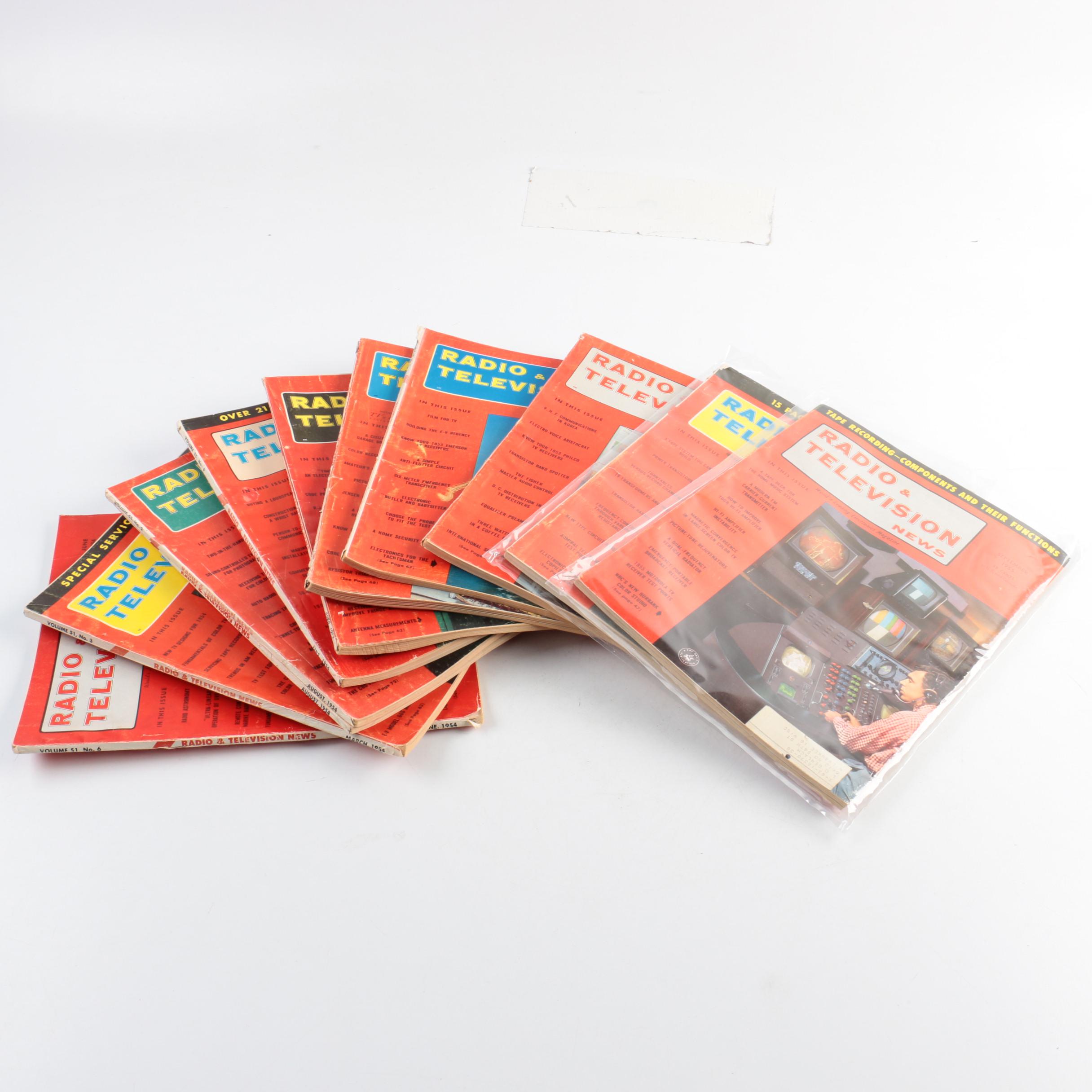 Collection of "Radio & Television News" Magazines