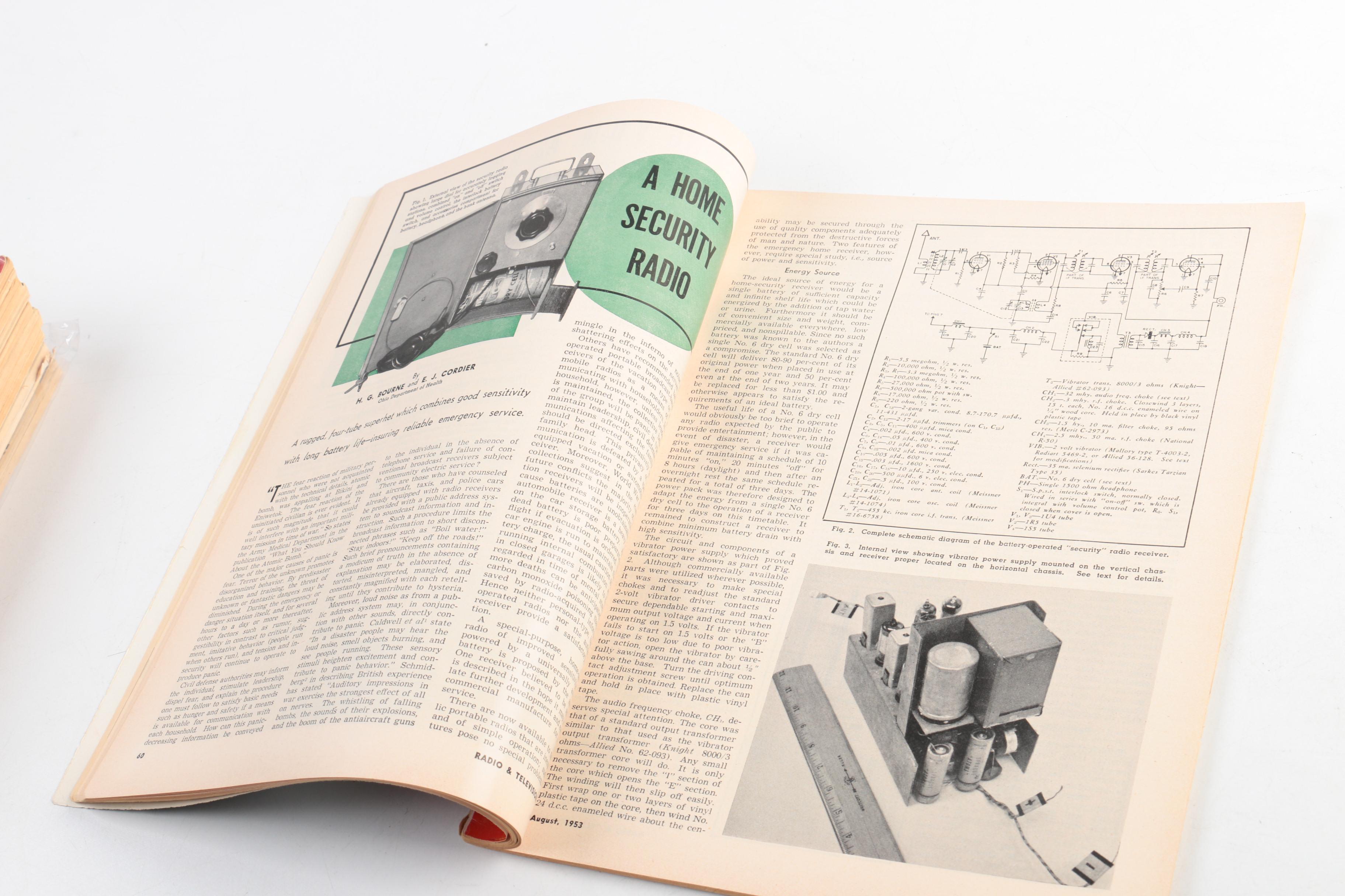 Collection of "Radio & Television News" Magazines