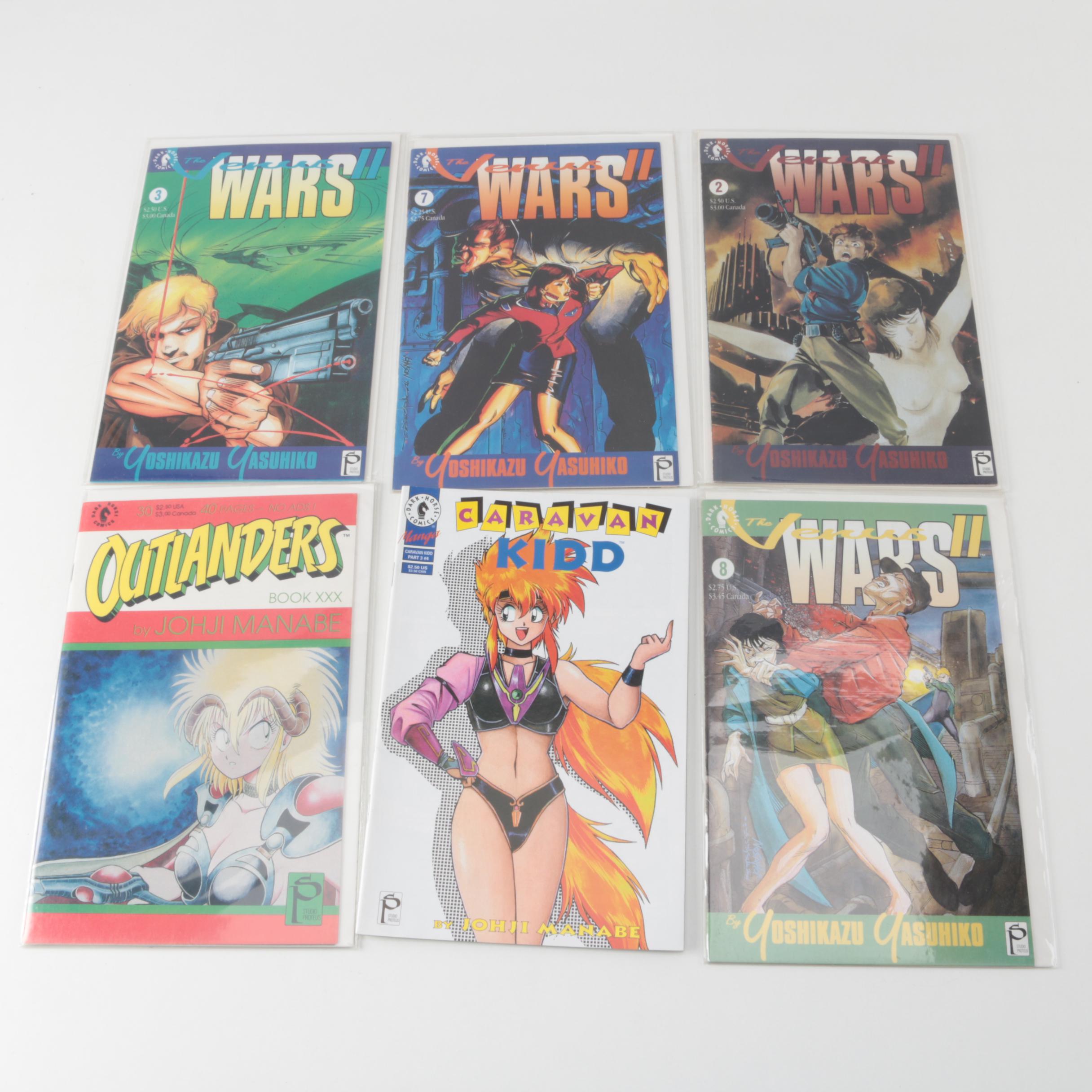 Collection of Dark Horse Comic Books featuring "The Venus Wars"