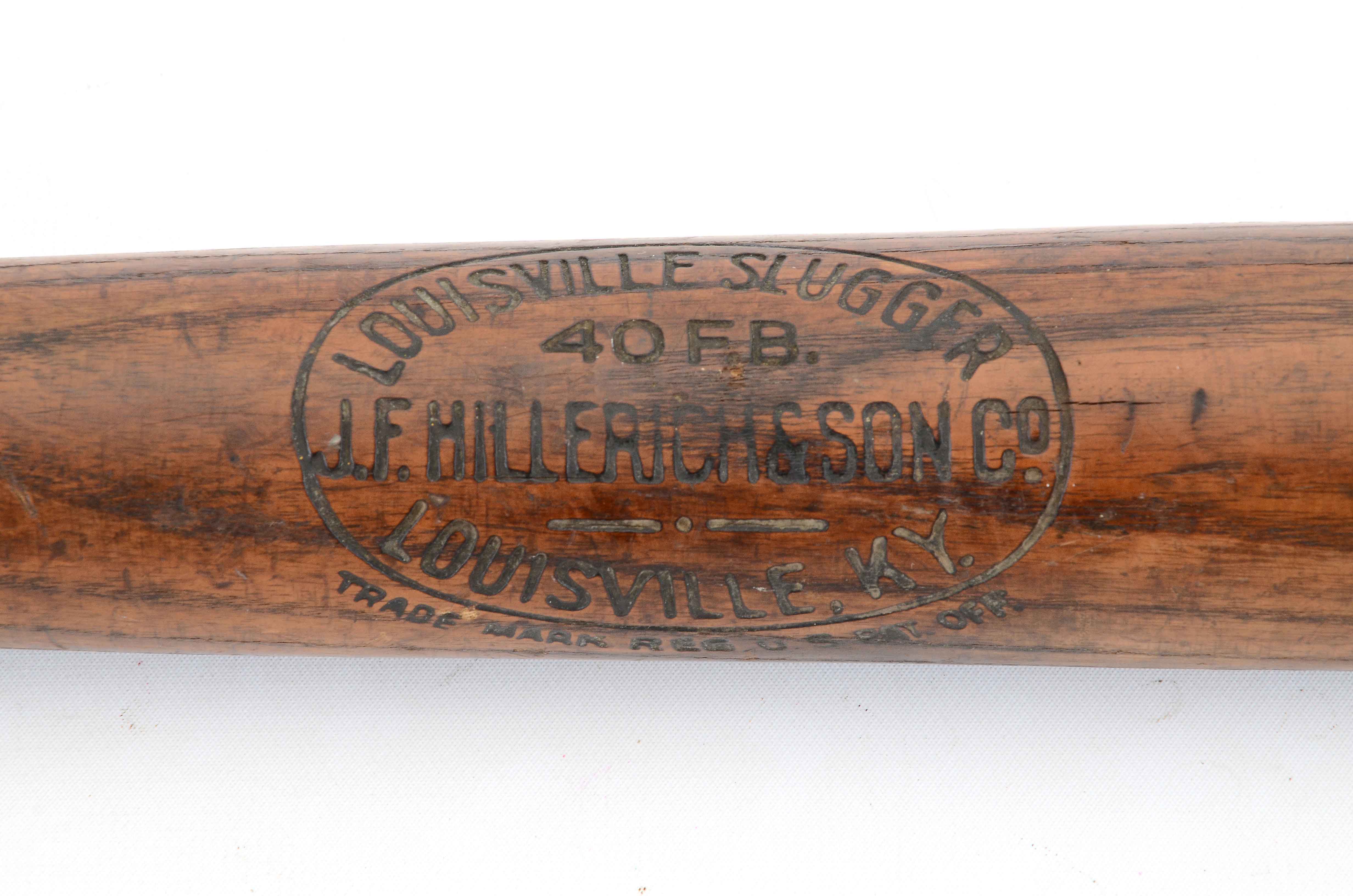 Early 1900s Frank Baker Louisville Slugger Baseball Bat